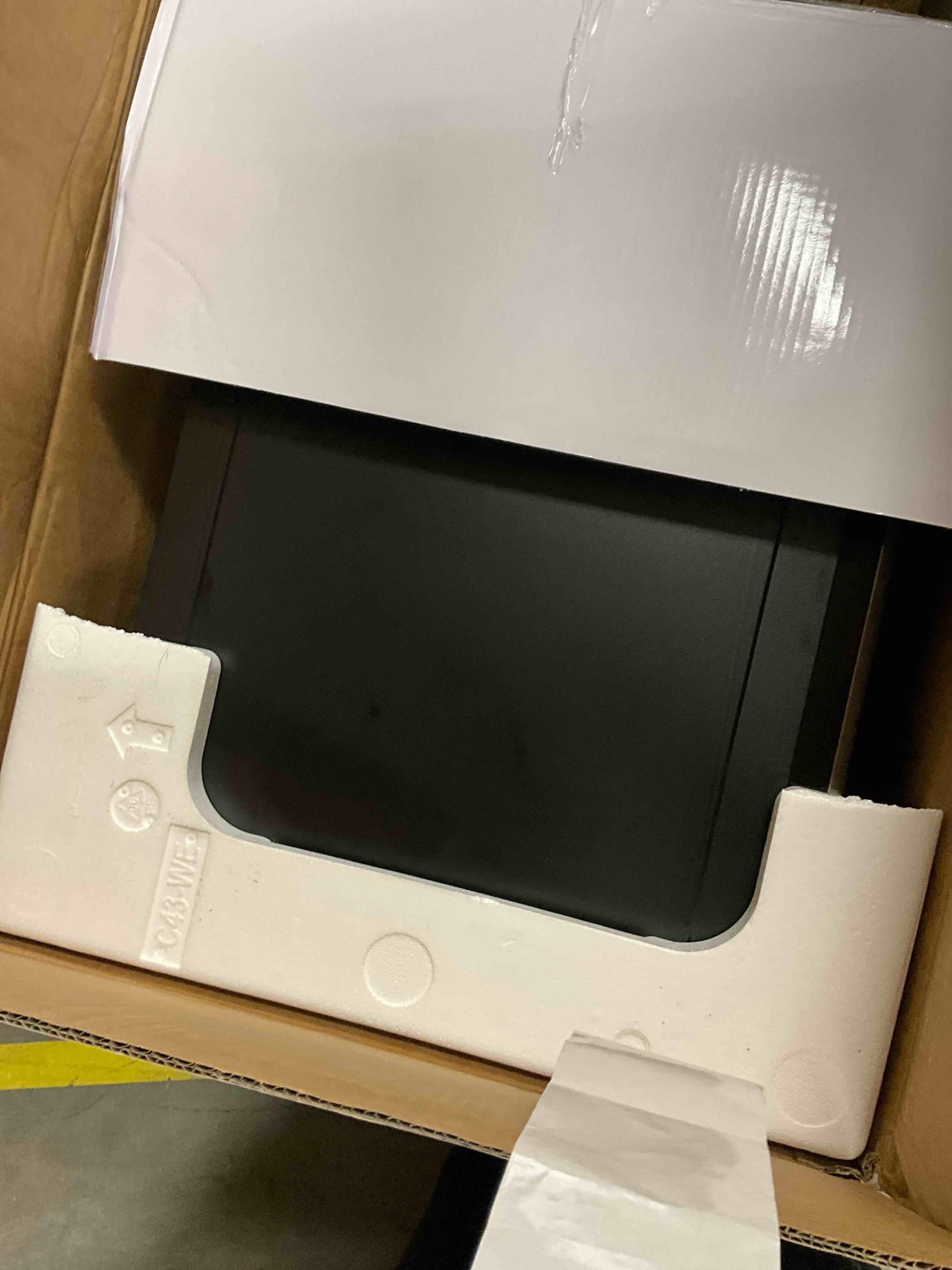 Condition photo showing New/Like New for Farberware 1.6 Cu. Ft Countertop Microwave Oven, 1100 Watts, Stainless Steel