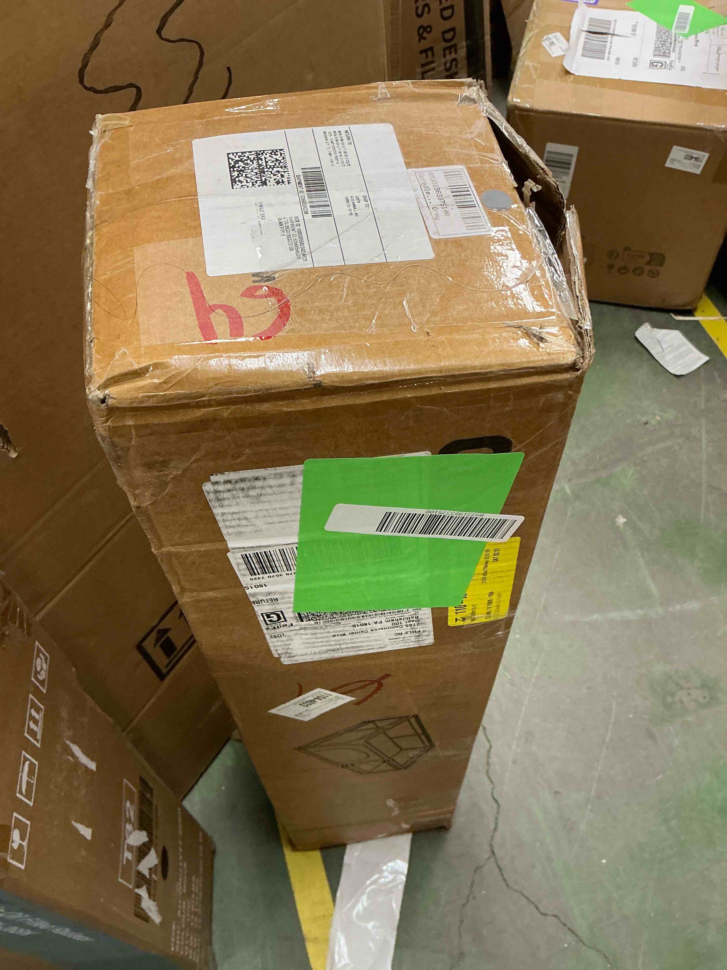 Condition photo showing Good Condition for Baby Playpen, 50x50x27" Large Activity Center with Gate, Anti-Slip Base, Gray