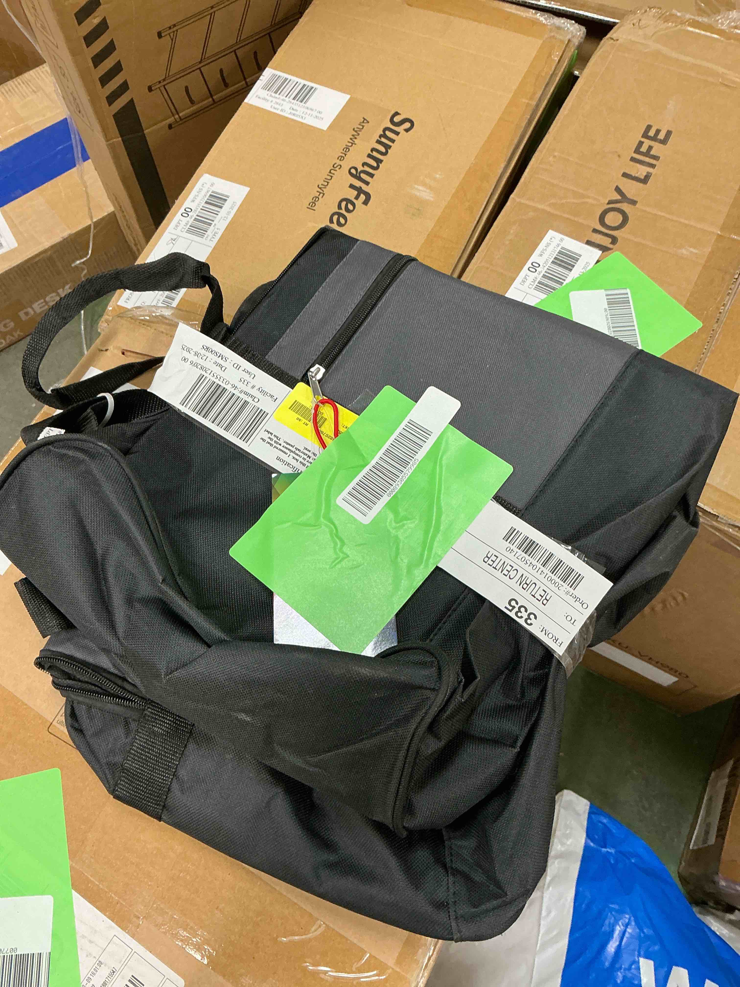 Condition photo showing Good Condition for 55 Liter 24 Inch Lightweight Canvas Duffle Bags for Men & Women For Traveling the Gym and as Sports Equipment Bag / Organizer (Black 3)