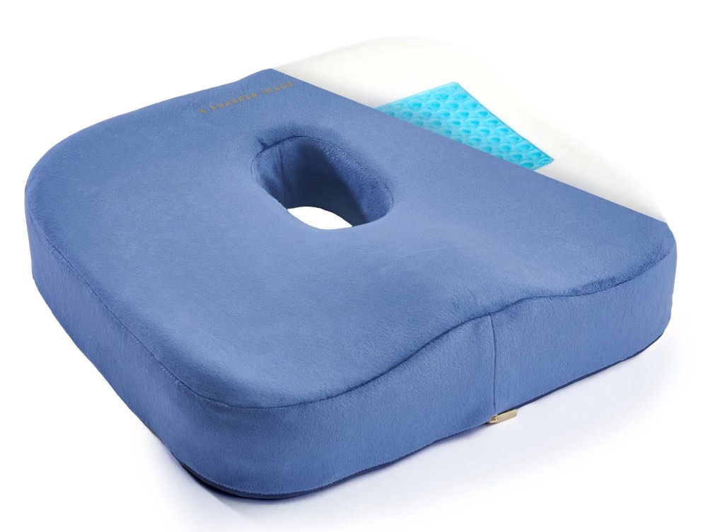 Coccyx Seat Cushion, Cooling Gel Memory Foam, Extra Large, Non-Slip