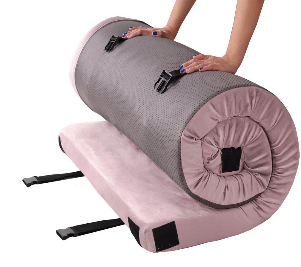 Invoker 3 Inch Memory Foam Camping Mattress Pad, CertiPUR-US Sleeping Mat Portable Roll Up Mattress for Travel Truck Guest Bed Tent with Travel Bag