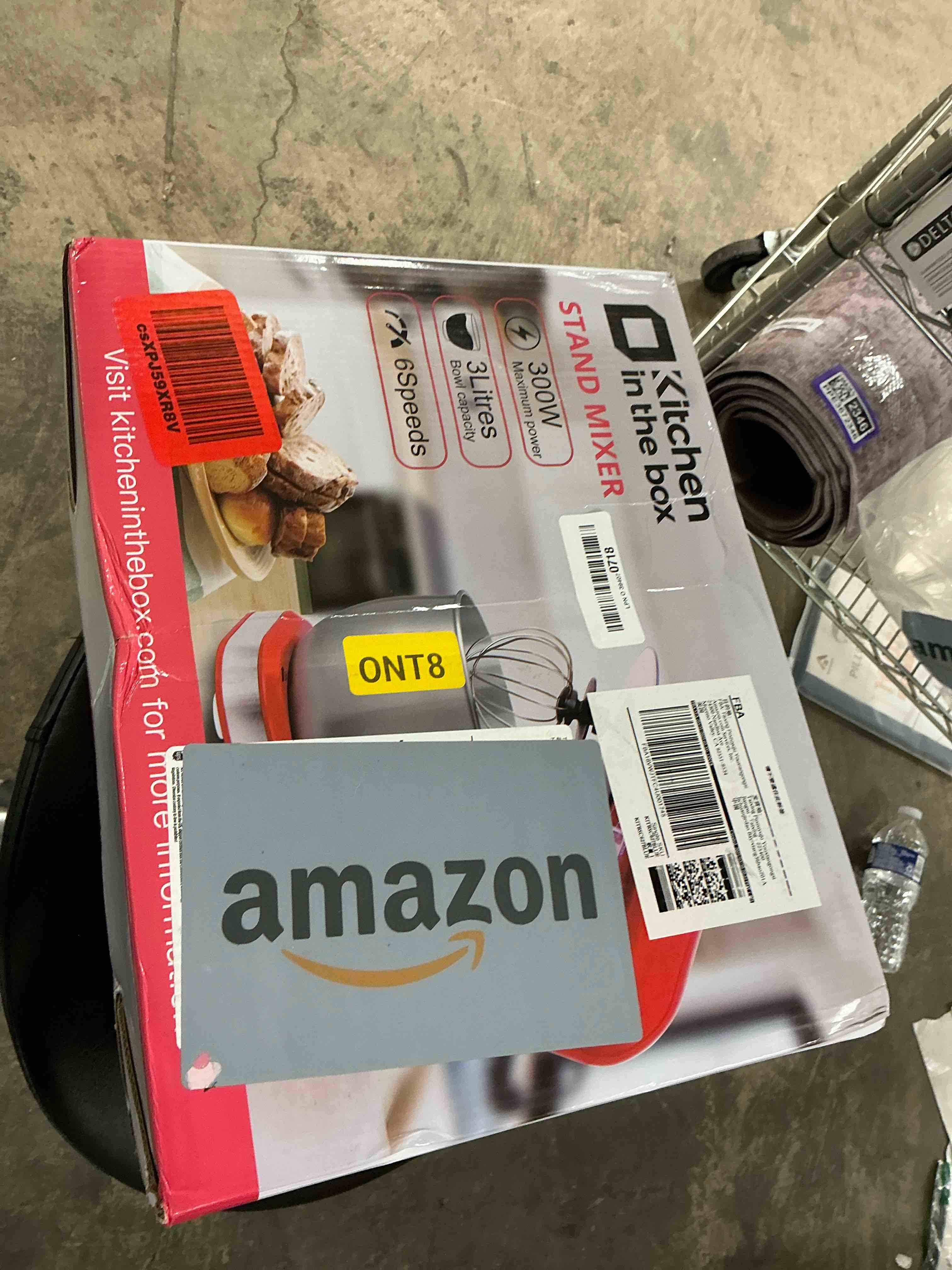 Condition photo showing Good Condition for Kitchen in the box Stand Mixer,3.2Qt Small Electric Food Mixer,6 Speeds Portable Lightweight Kitchen Mixer for Daily Use with Egg Whisk,Dough Hook,Flat Beater (Blue)