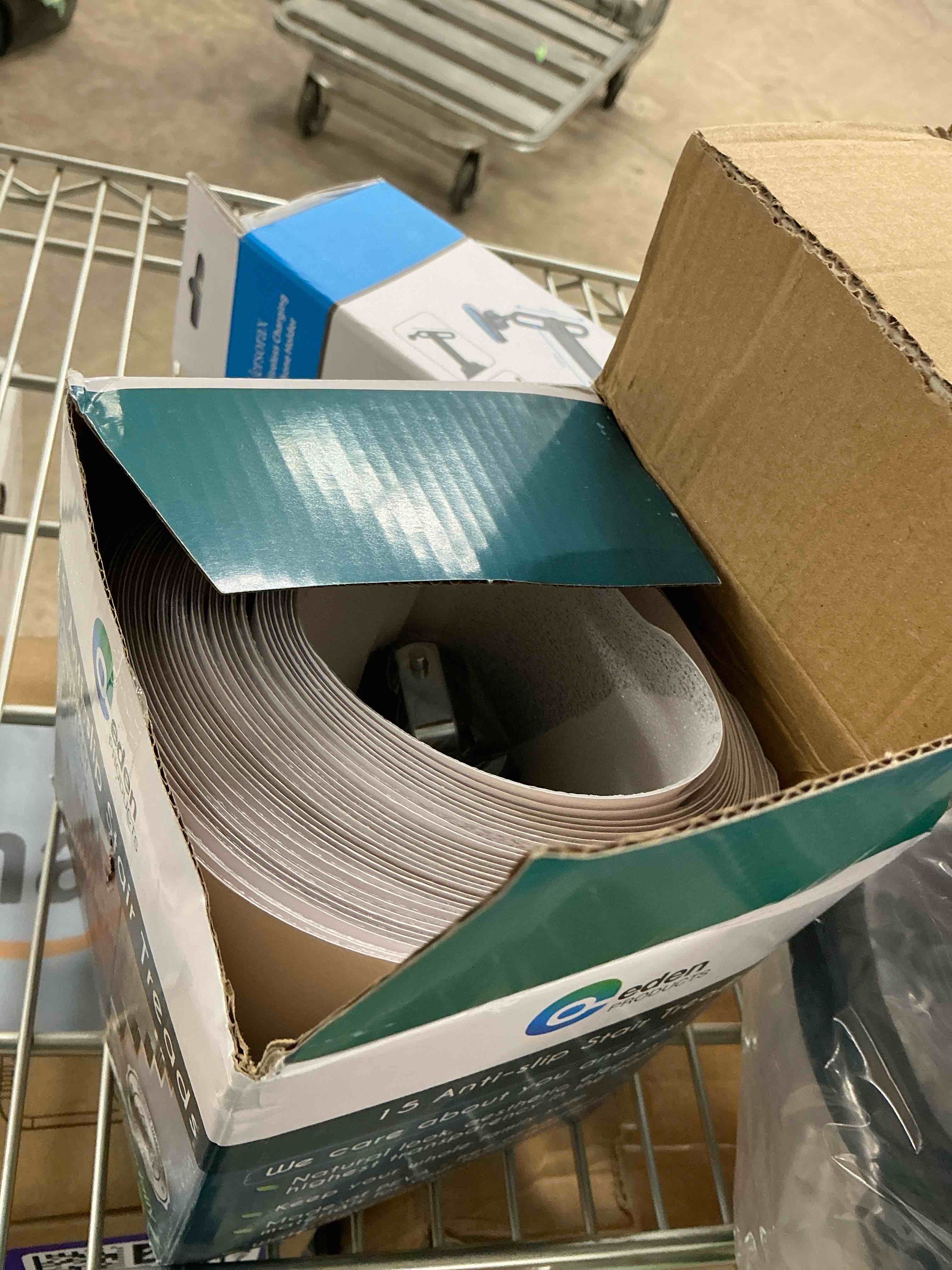 EdenProducts Clear Stair Treads Non Slip for Wooden Steps Indoor, Outdoor Includes Roller (15 Pieces) 24x4