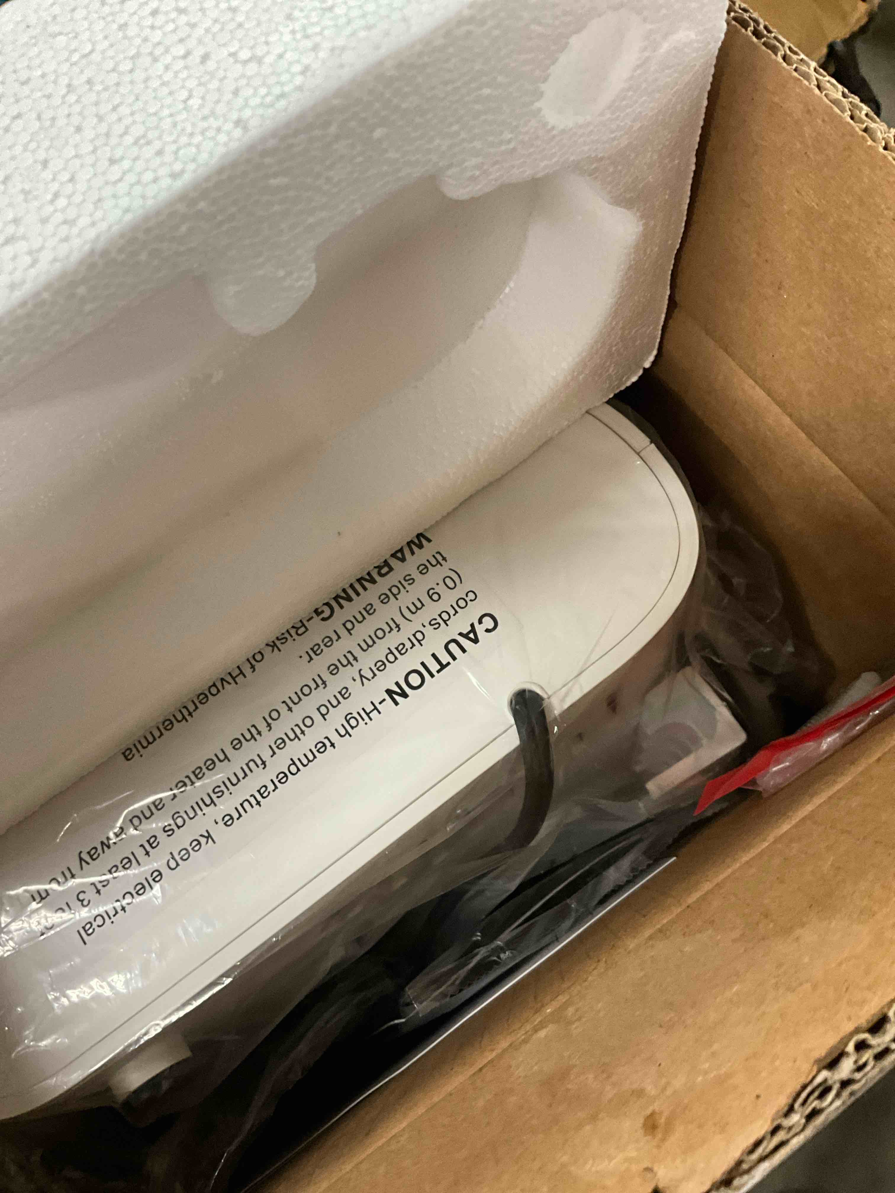 Condition photo showing New/Like New for edx Wall Heater, 1500W Indoor Space Heater, Includes Adjustable Thermostat, 3 Heating Modes, 12-Hour Timer, White