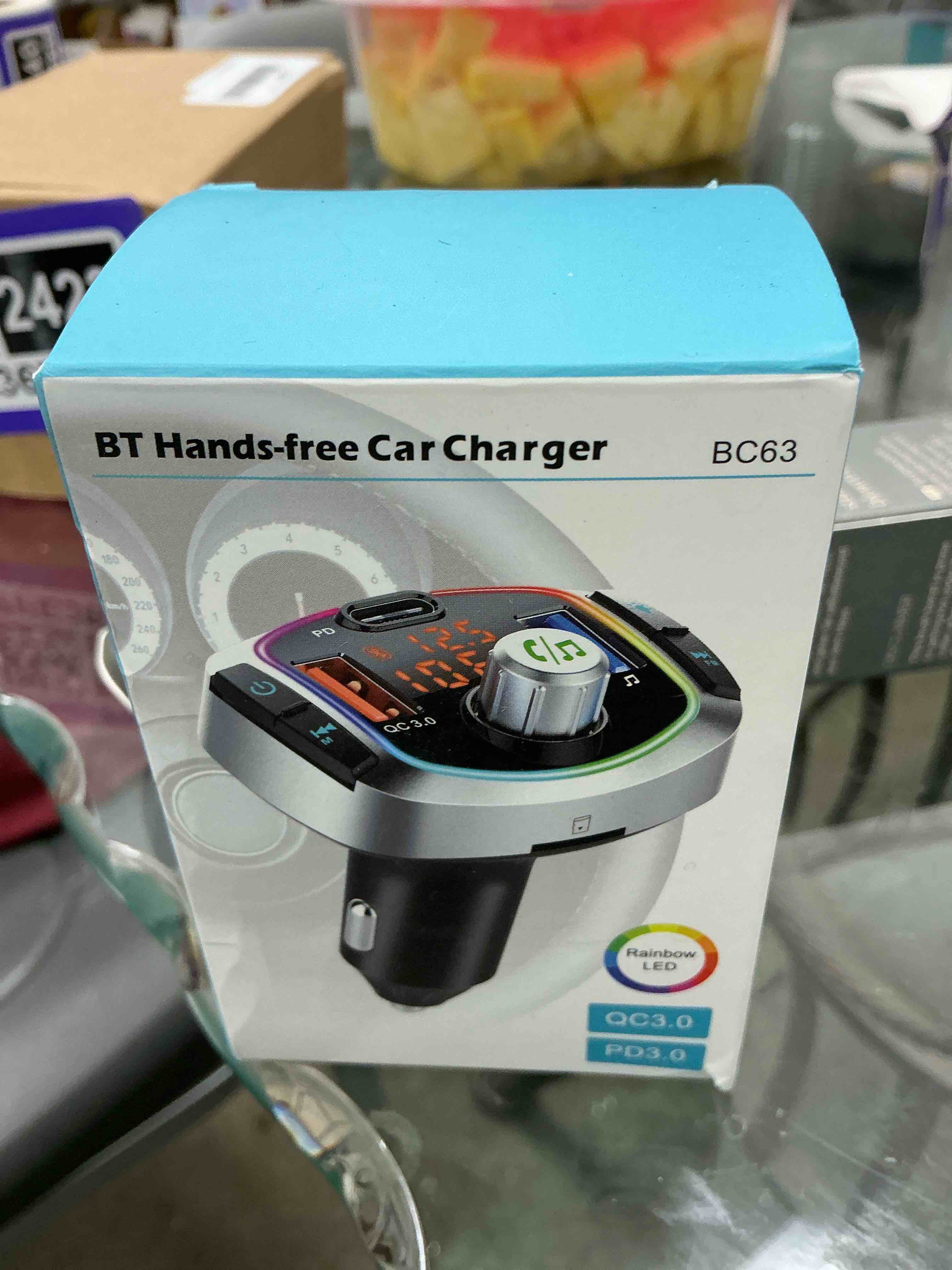 Condition photo showing Good Condition for ACECAR Bluetooth 5.3 FM Transmitter Car Adapter – Dual Digital Display, QC18W & PD30W Fast Charging, Voice Assistant, Hands-Free Calling, Auto Memory Function for Car & Truck Drivers A-Silver