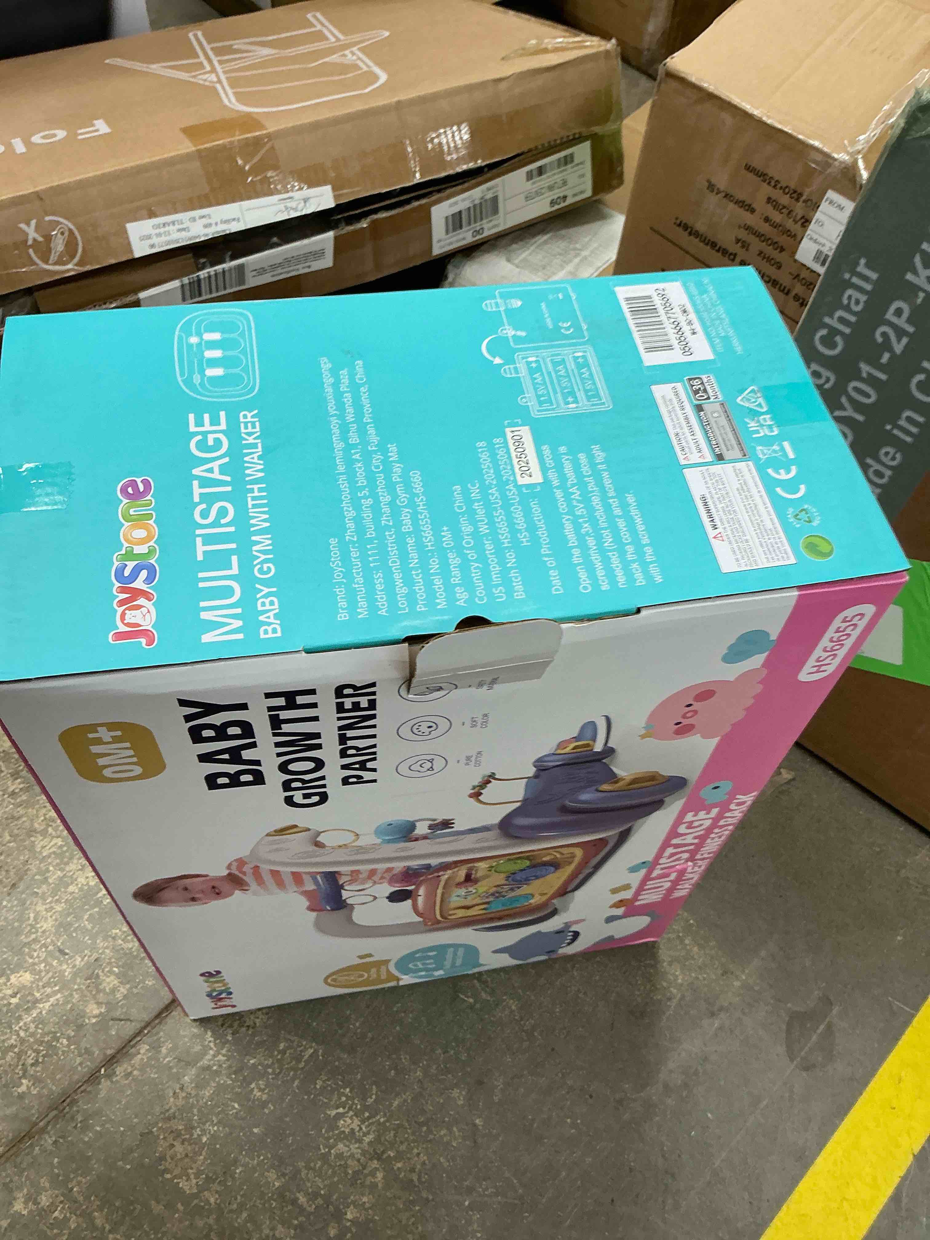 Condition photo showing New/Like New for JoyStone 4 in 1 Baby Gym Play Mat & Baby Learning Walker, Activity Mat with Kick and Play Piano for Infant Newborn, Gift 0-12 Months