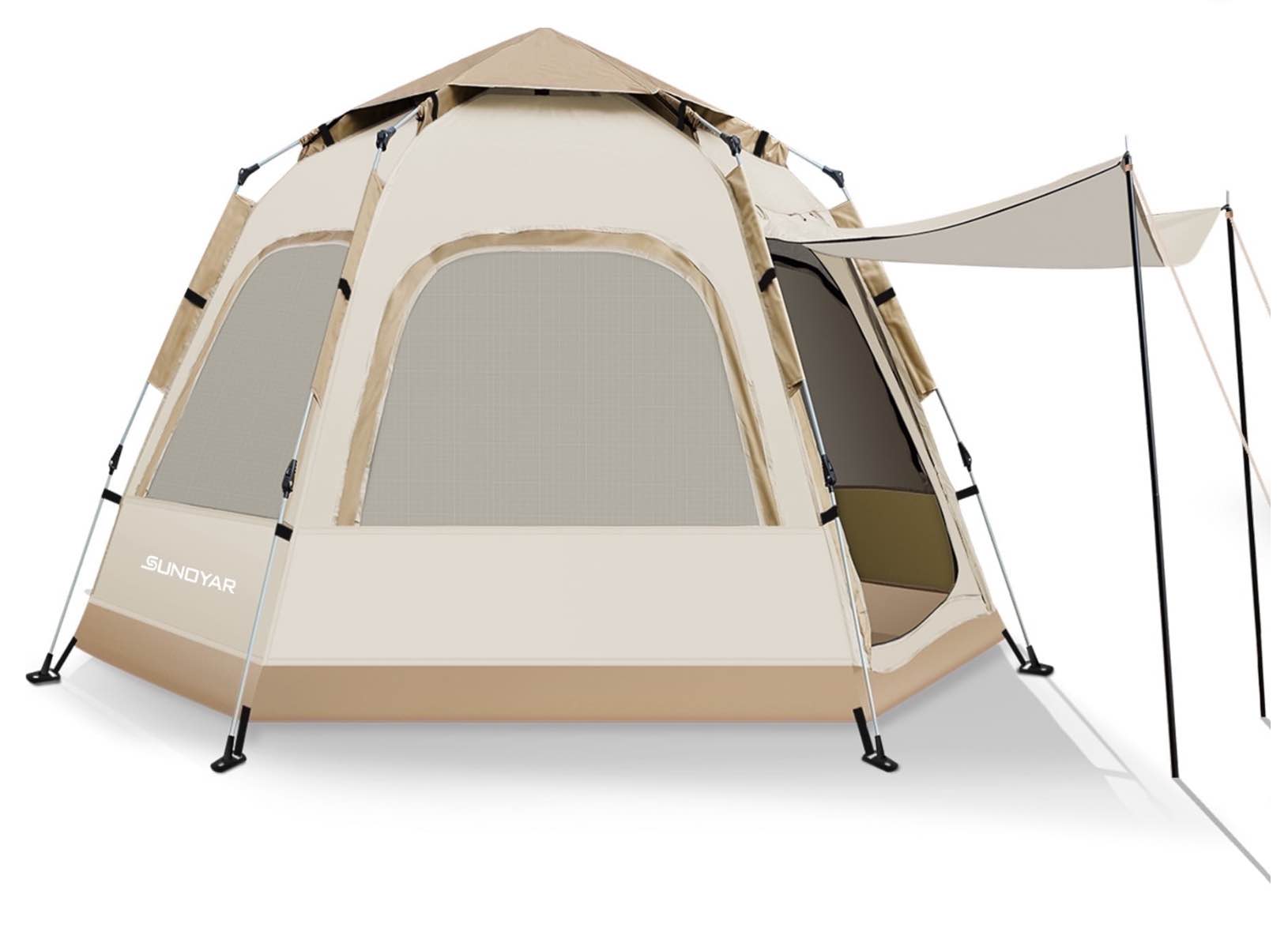 Condition photo showing Good Condition for Ggpg 4 Person Instant Camping Tent  Automatic Easy Pop up Tents for Waterproof Camping Family Beach