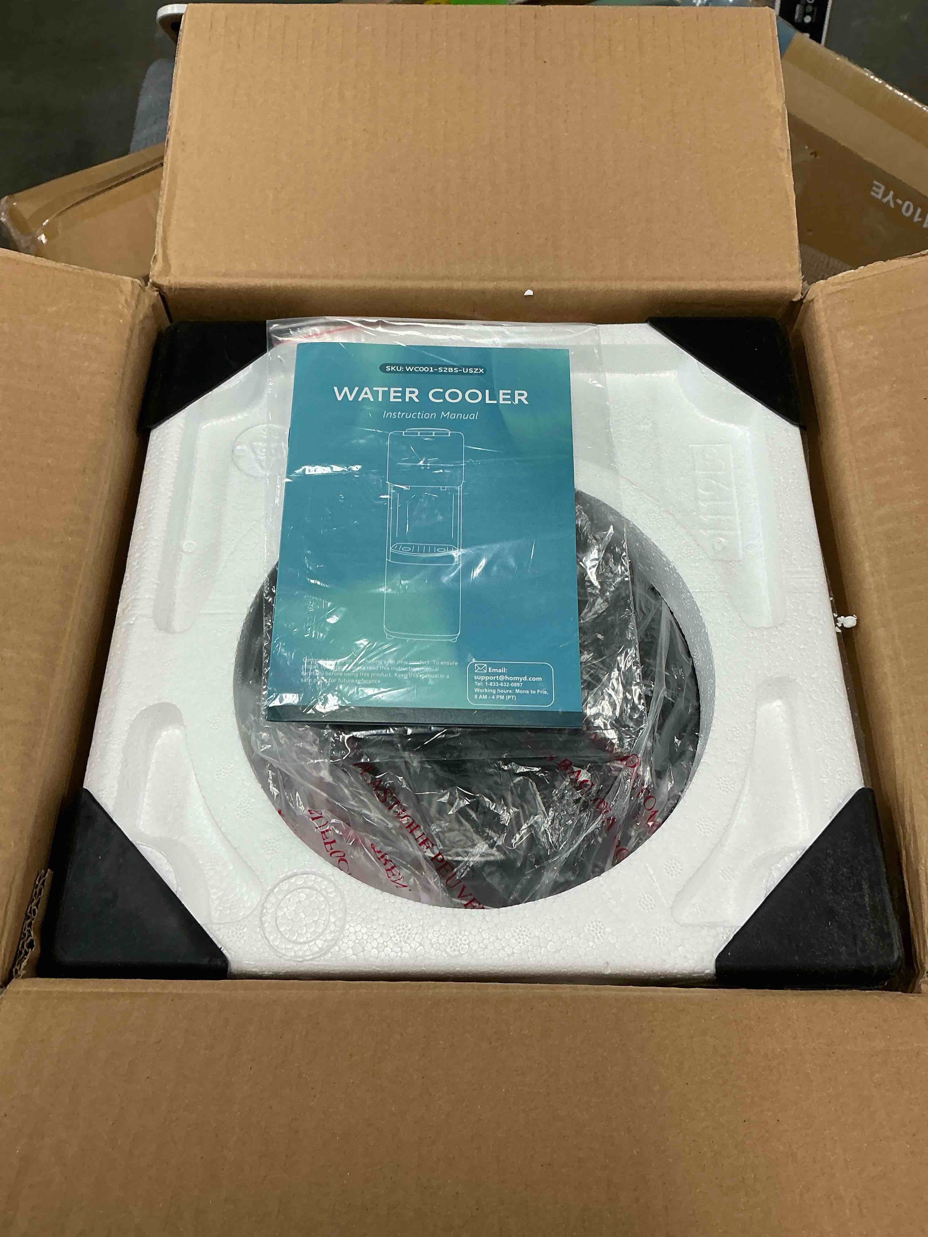 Simzlife Water Dispenser Bottom Loading  UV Lights Stainless Steel Water Cooler   3 or 5 Gallon Bottle  Black