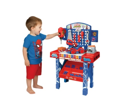 spidey and his amazing friends tool bench playset take apart car