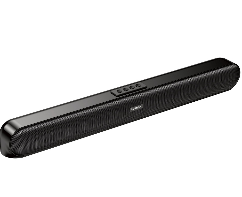 seenda sound bar for tv, wired & wireless bluetooth 5.0 3d surround speakers, aux/coax/hdmi/usb connection