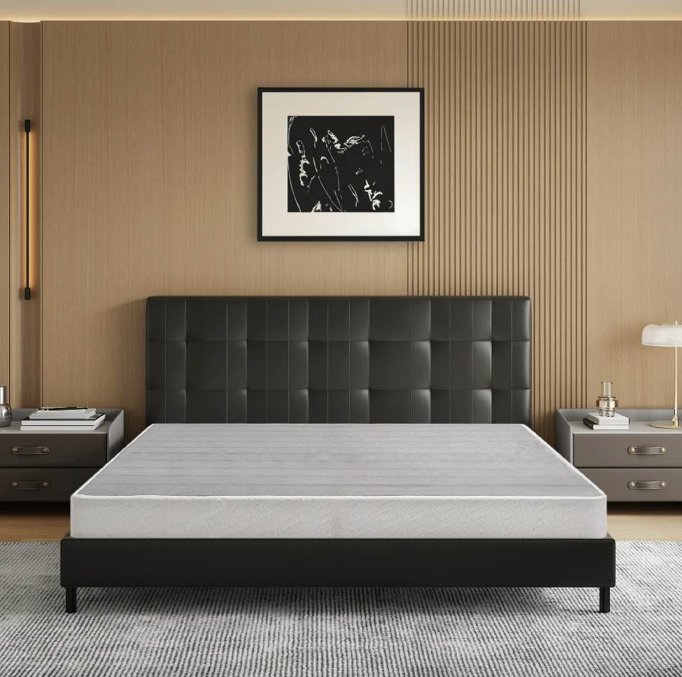 egohome 5 inch queen size metal box spring, easy assembly mattress foundation