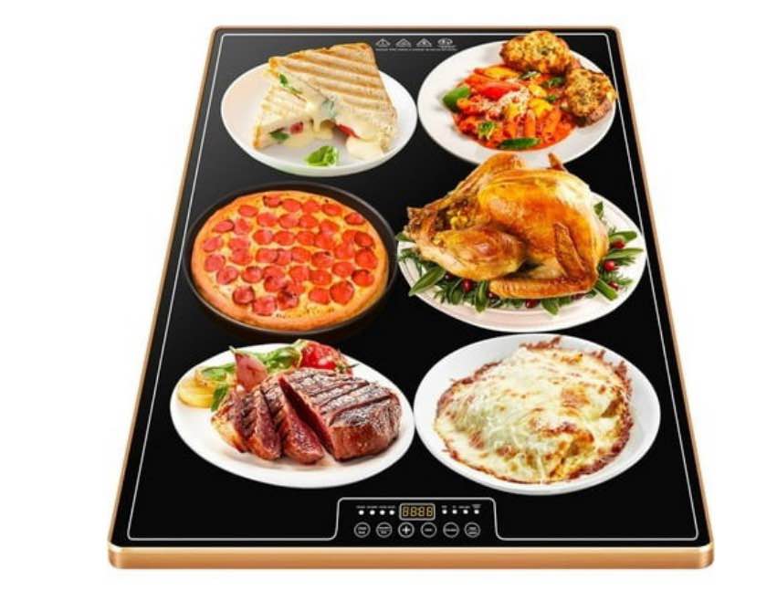 large electric warming tray(32x18 inch)?commercial metal food warmer with thermostat and full surface heating food warming mat with 8 temperature m