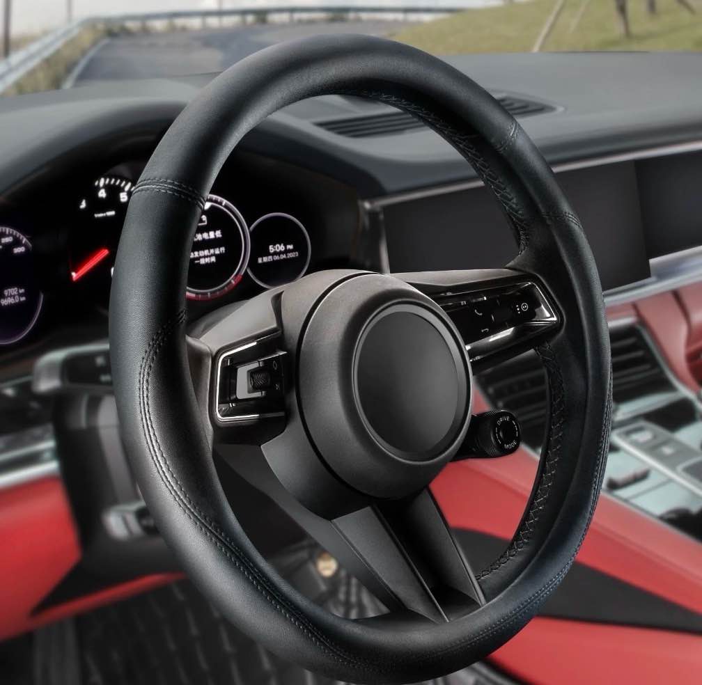 HOTOR Car Steering Wheel Cover for Women - Universal Car Accessories Fit for 14.5”-15” Steering Wheels