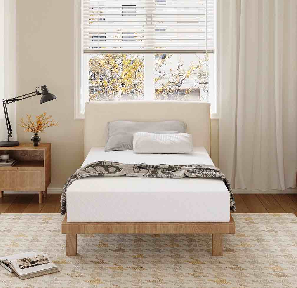 mlily ego white twin mattress in a box 6 inch memory foam mattress