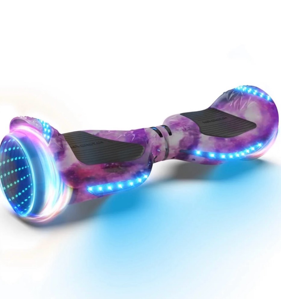 hoverboard for kids with 9 mph max speed, tcdjtc electric scooters with led lights & bluetooth speakers, all terrain hoverboard for adults, off road hoverboard with ul2272 certified