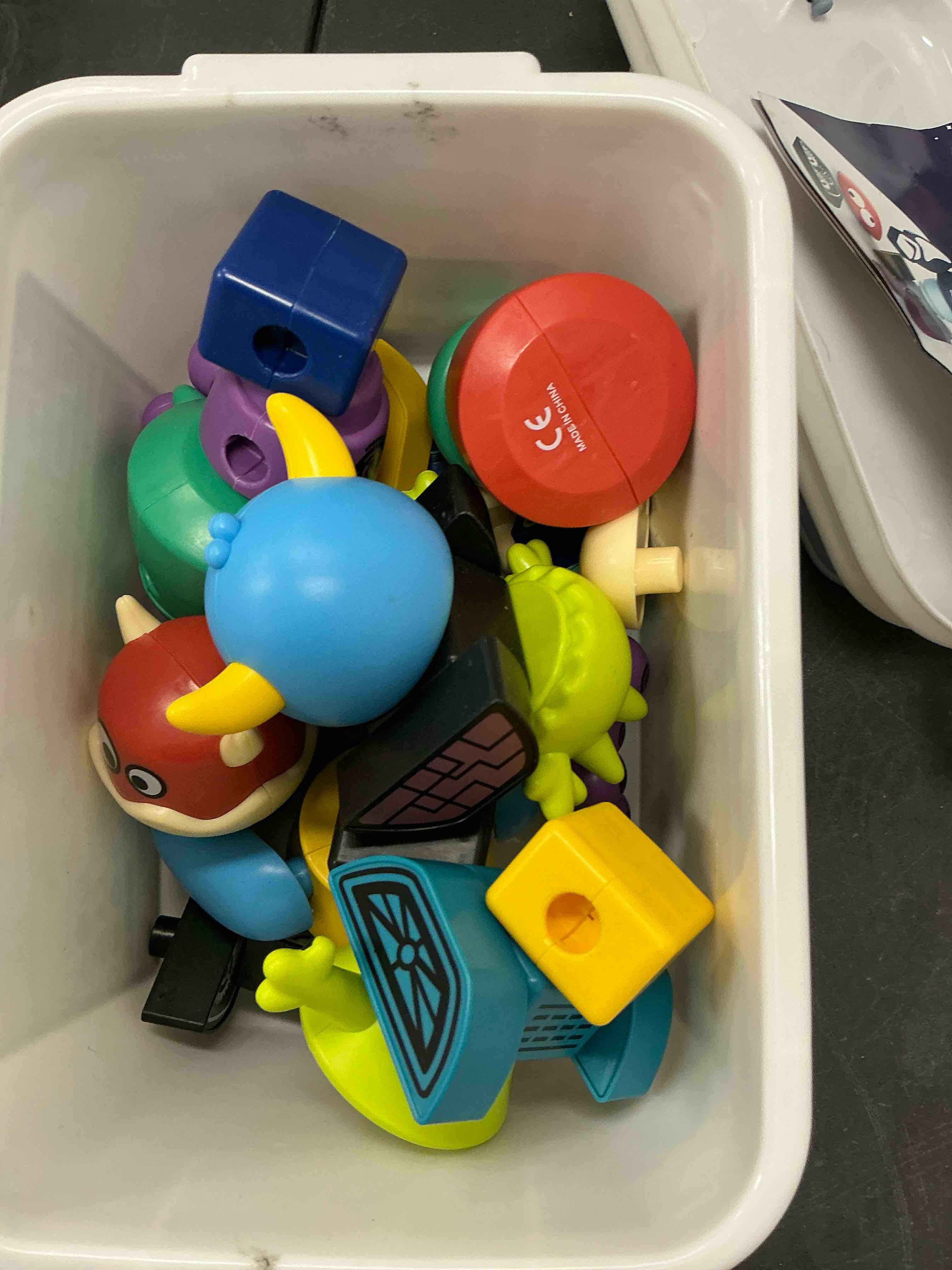 Condition photo showing As Is for TEMI Magnet Robot Toy for Kids 3-5 Years Old - Monster Magnet Toys Stacking Transform Toys with Storage Box, Set for Boys Age 3 4 5 6 7 Years Old Boys, Christmas and Birthday Gifts Monster Robots