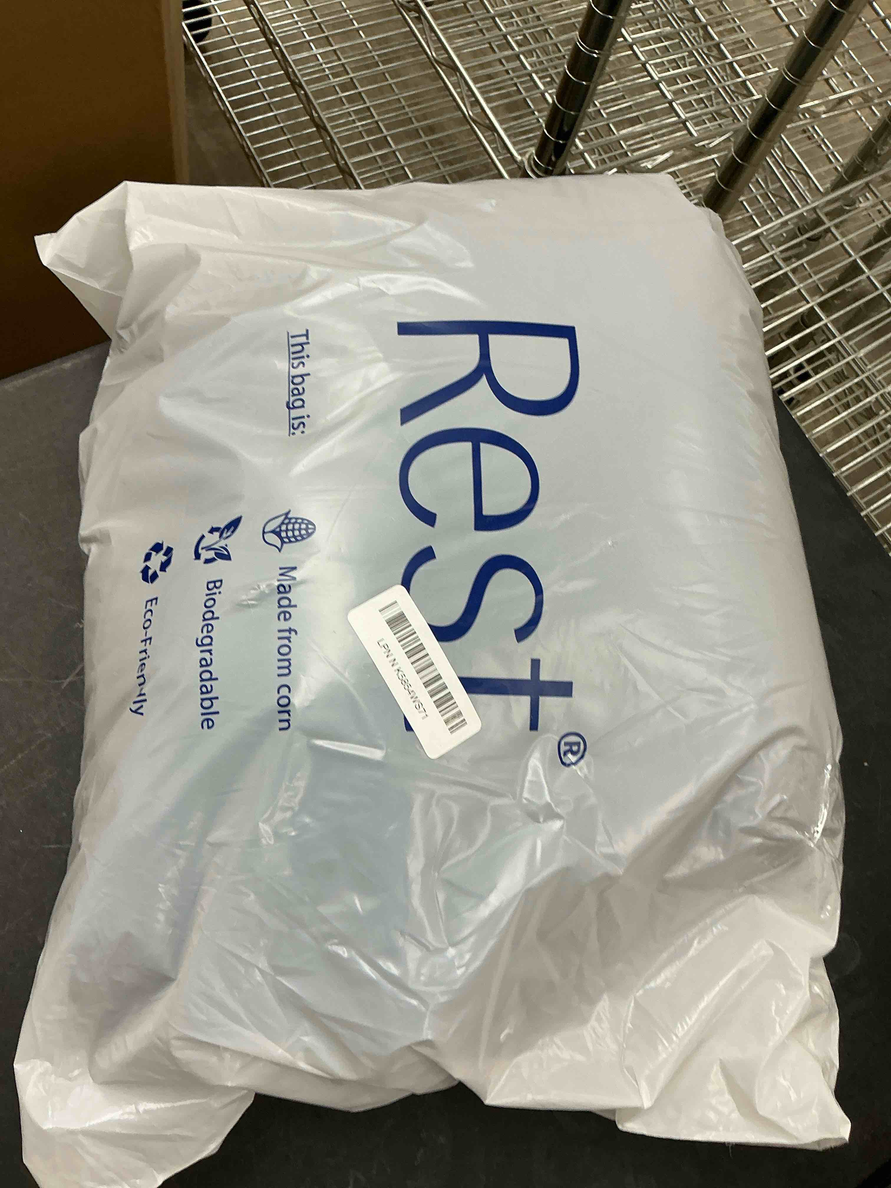 Condition photo showing Good Condition for REST® Evercool® Cooling Comforter, Full/Queen, Blanket for Hot Sleepers, All Season Bedding to Keep Cool for Night Sweats, Breathable Lightweight Blanket, 90"x90" Inches, Midnight Blue Midnight Blue Full / Queen (90"x90")