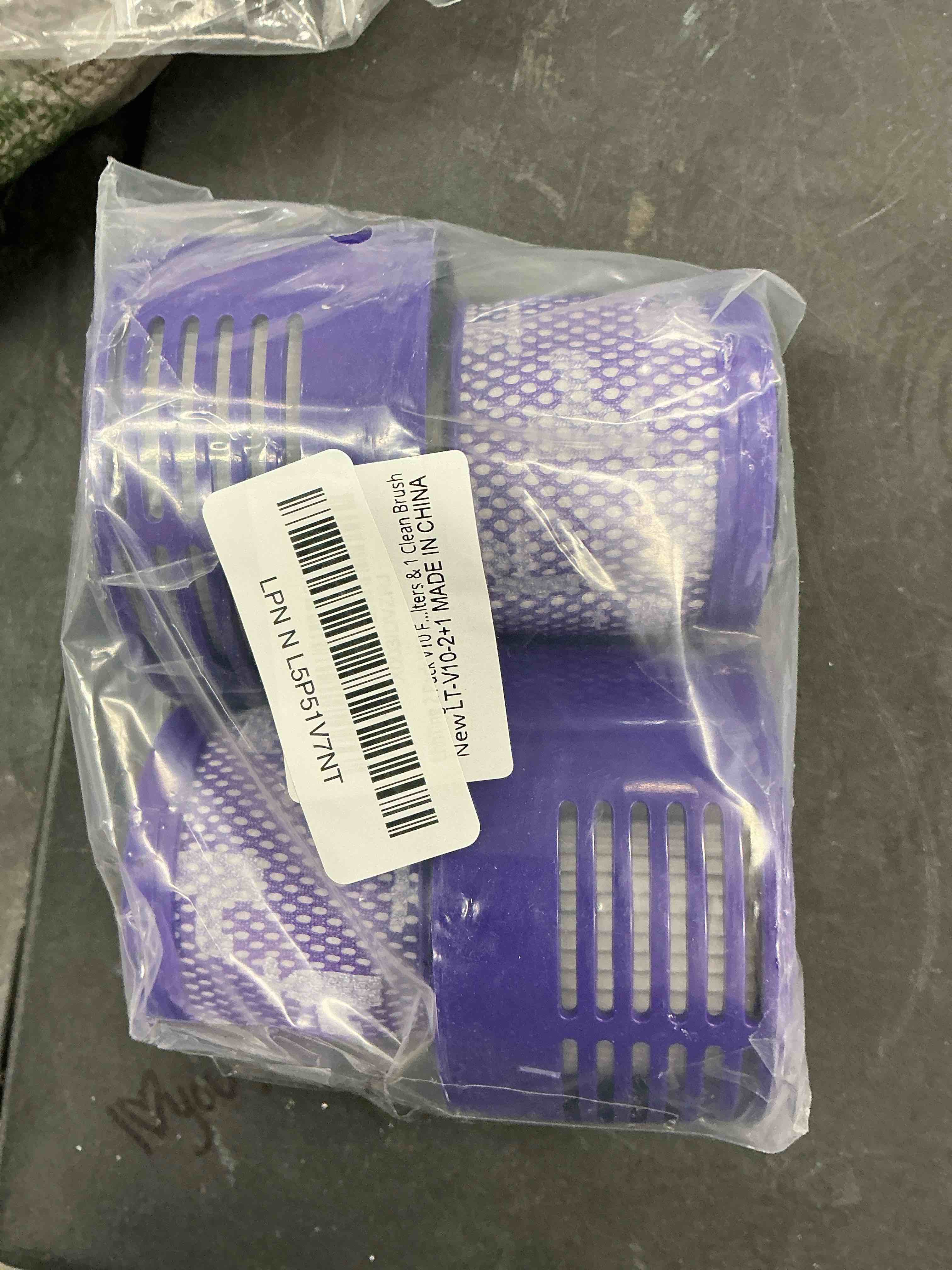 Condition photo showing Good Condition for 2 Pack V10 Filters Replacement for Dyson V10 Cyclone Series, V10 Absolute, V10 Animal, V10 Total Clean, SV12, Replace Part No. 969082-01, V10 Filters & 1 Clean Brush