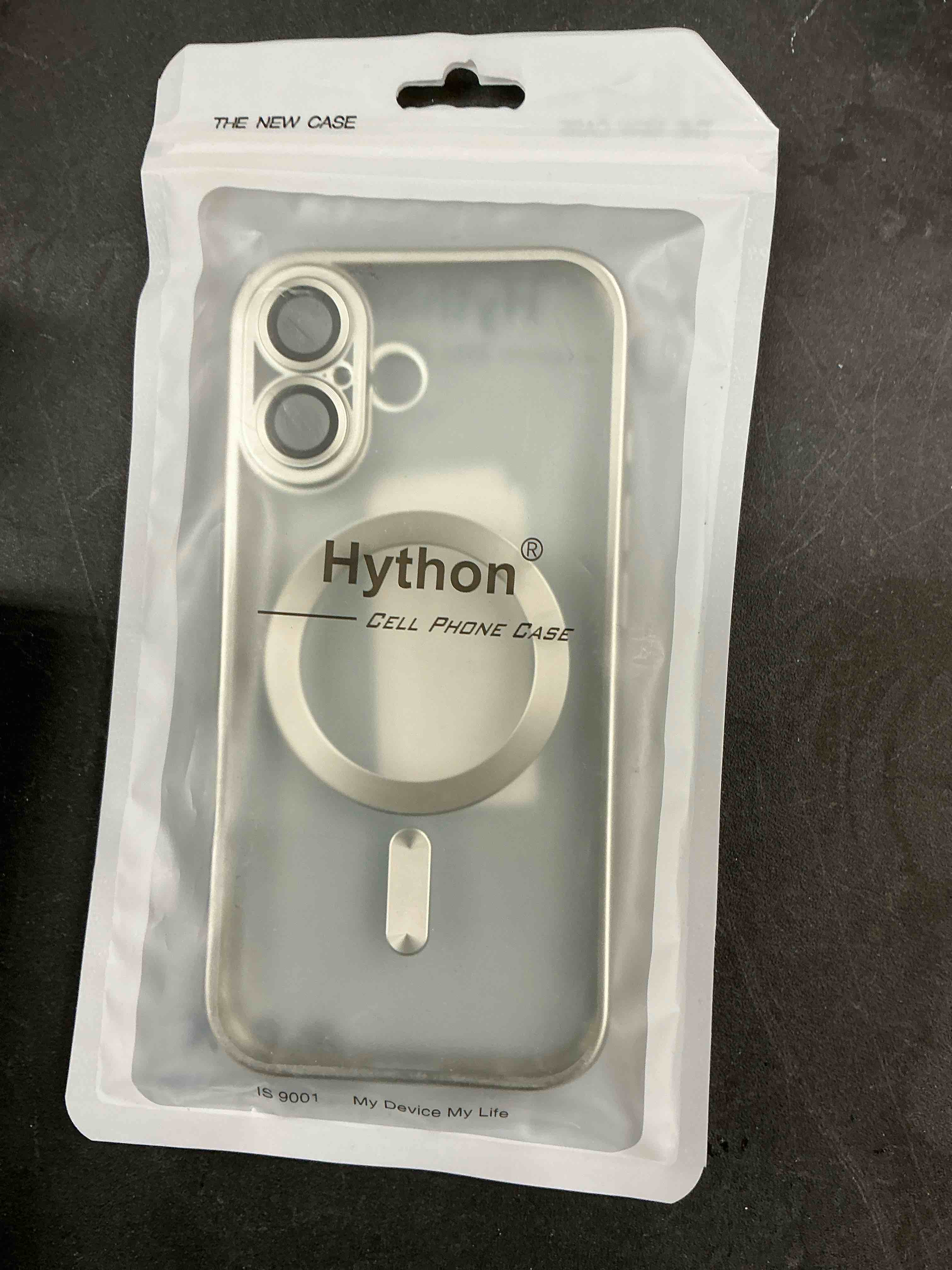 Condition photo showing New/Like New for Hython Magnetic Clear for iPhone 17 Case with Camera Lens Protector [Compatible with MagSafe] Luxury Plating Edge Slim Soft TPU Cover Protective Phone Case for iPhone 17 6.3", Matte Silver Matte Silver iPhone 17 - 6.3 inch