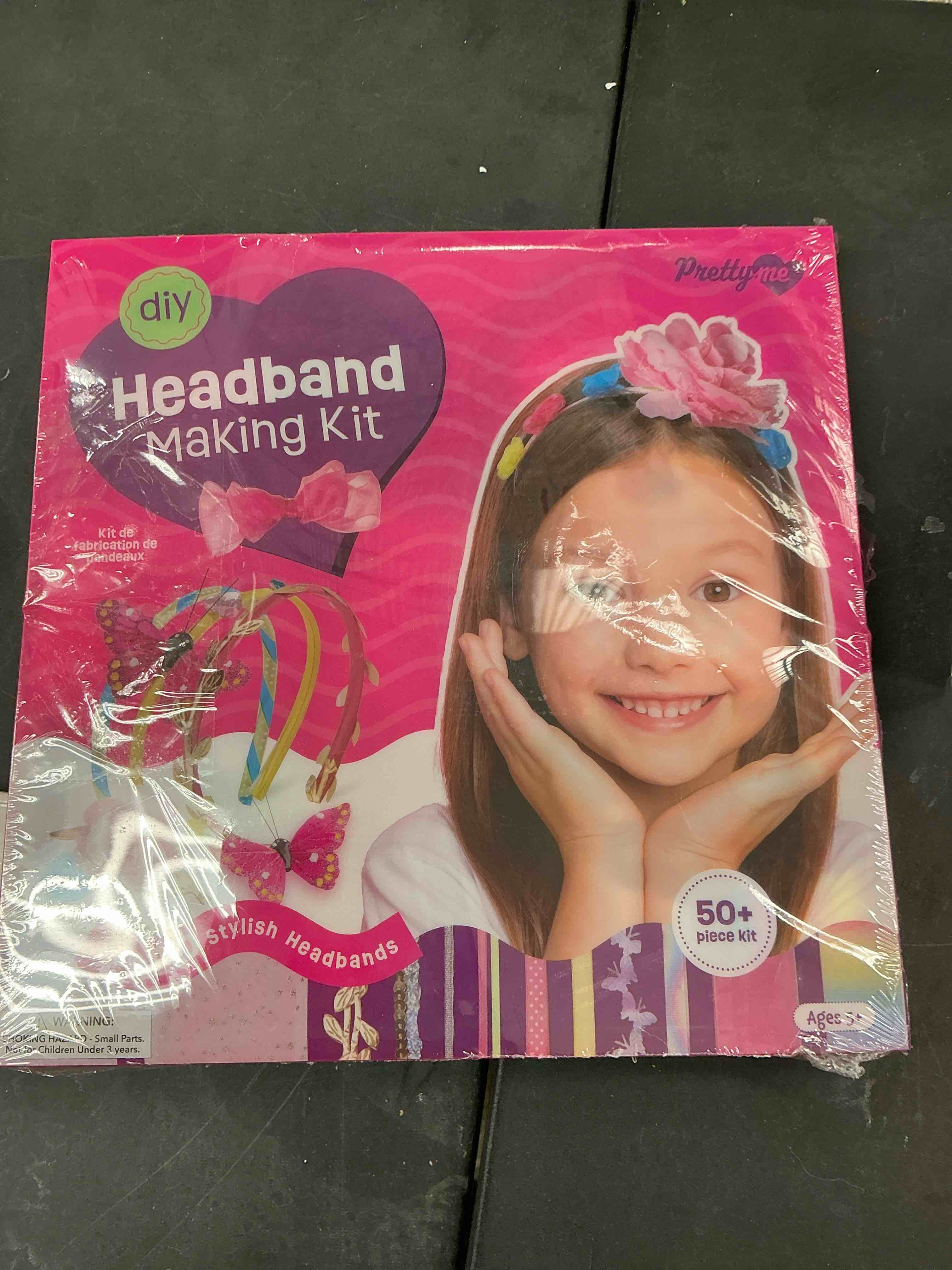 Condition photo showing New/Like New for Pretty Me Headband Making Kit for Girls - Arts & Crafts Gift - Make Your Own Fashion Headbands for Kids - DIY Hair Accessories Set - Gift for Ages 5-12 Year Old Girl - Little Kids Art & Craft Gifts