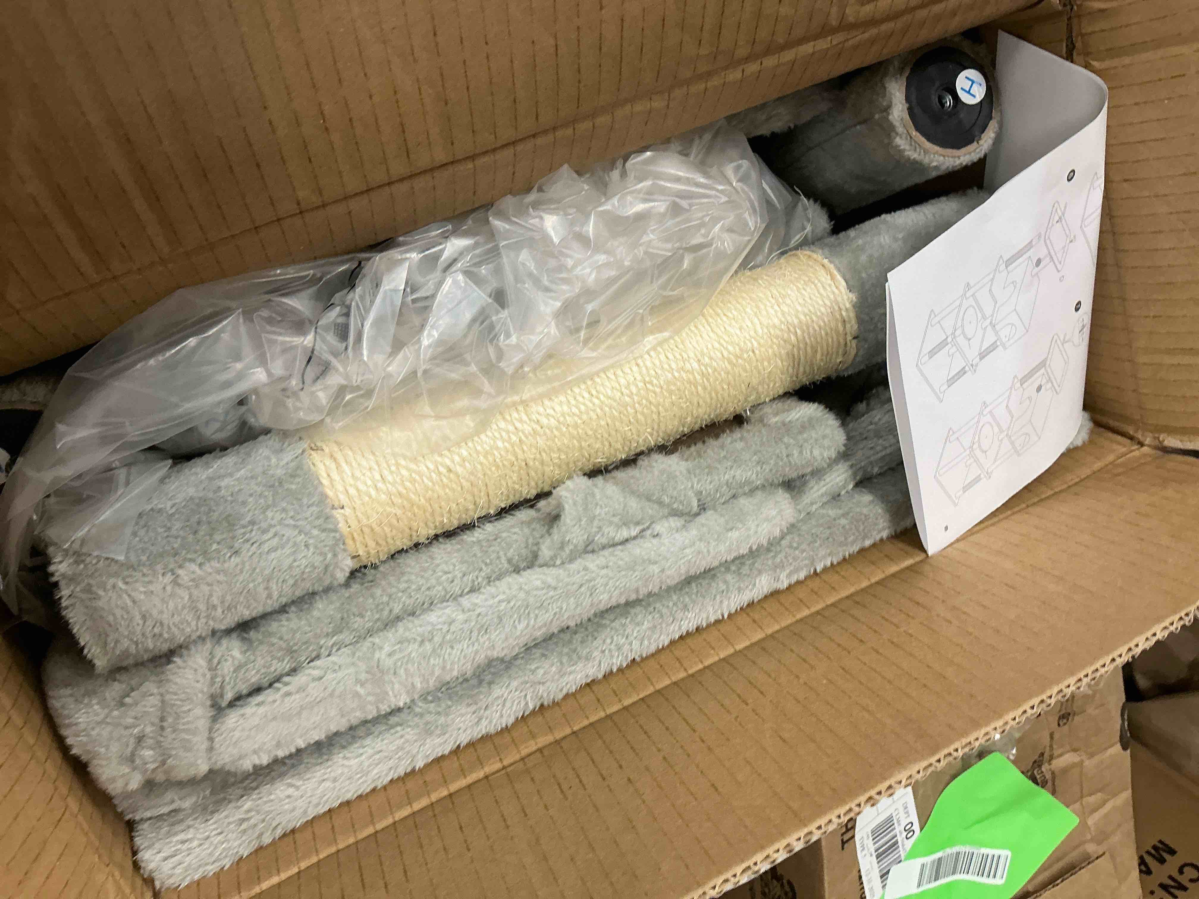 Condition photo showing Good Condition for PAWZ Road Cat Tree 46” for Indoor Small Cats Multi-level Cat Tower with Scratching Posts, Perch and Hammock, Gray