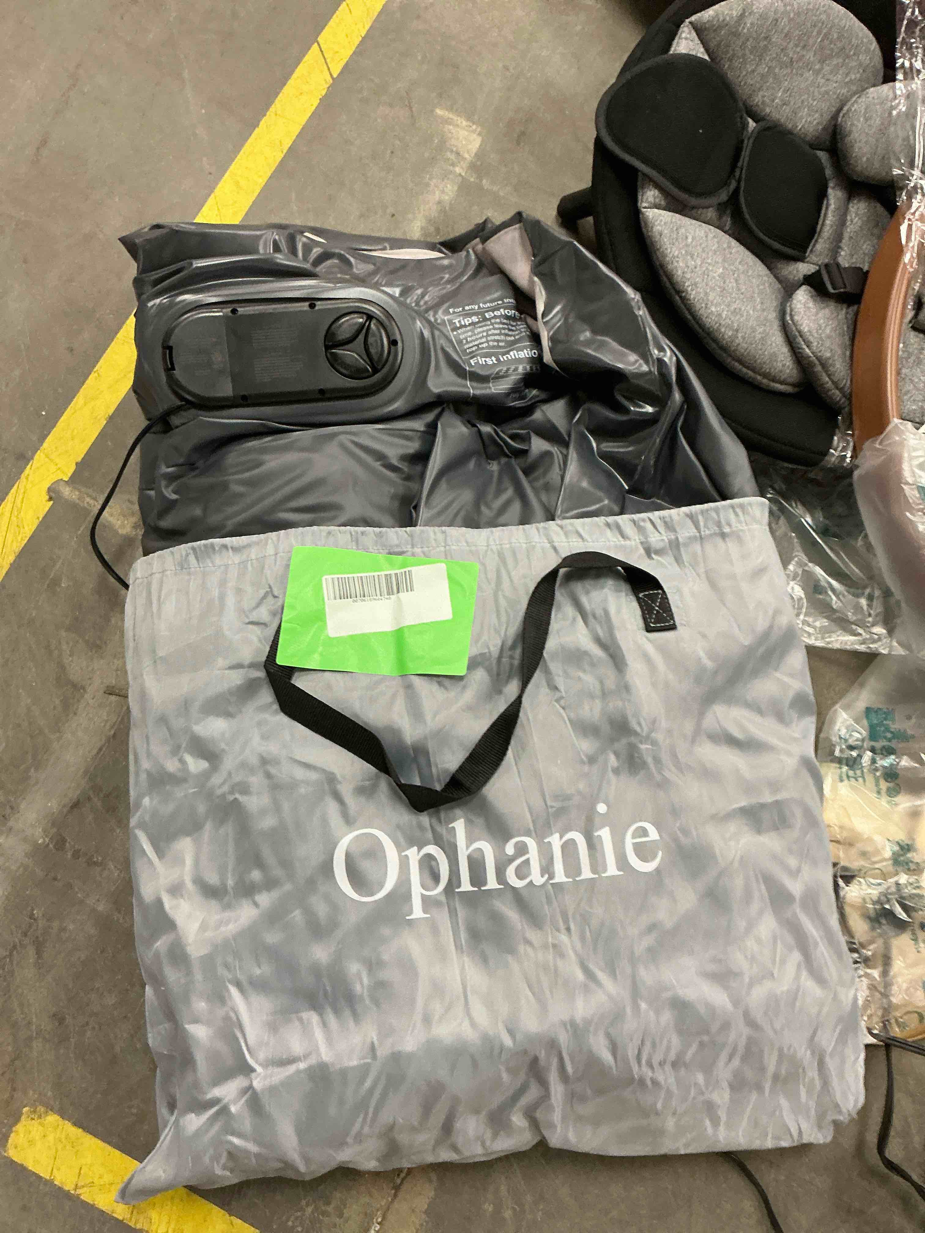 Condition photo showing Good Condition for Ophanie Queen Air Mattress, 18-Inch Elevated Inflatable Bed with Built-in Pump, Puncture-Resistant, Quick Inflation/Deflation, Portable for camping & Guests, Dark Gray