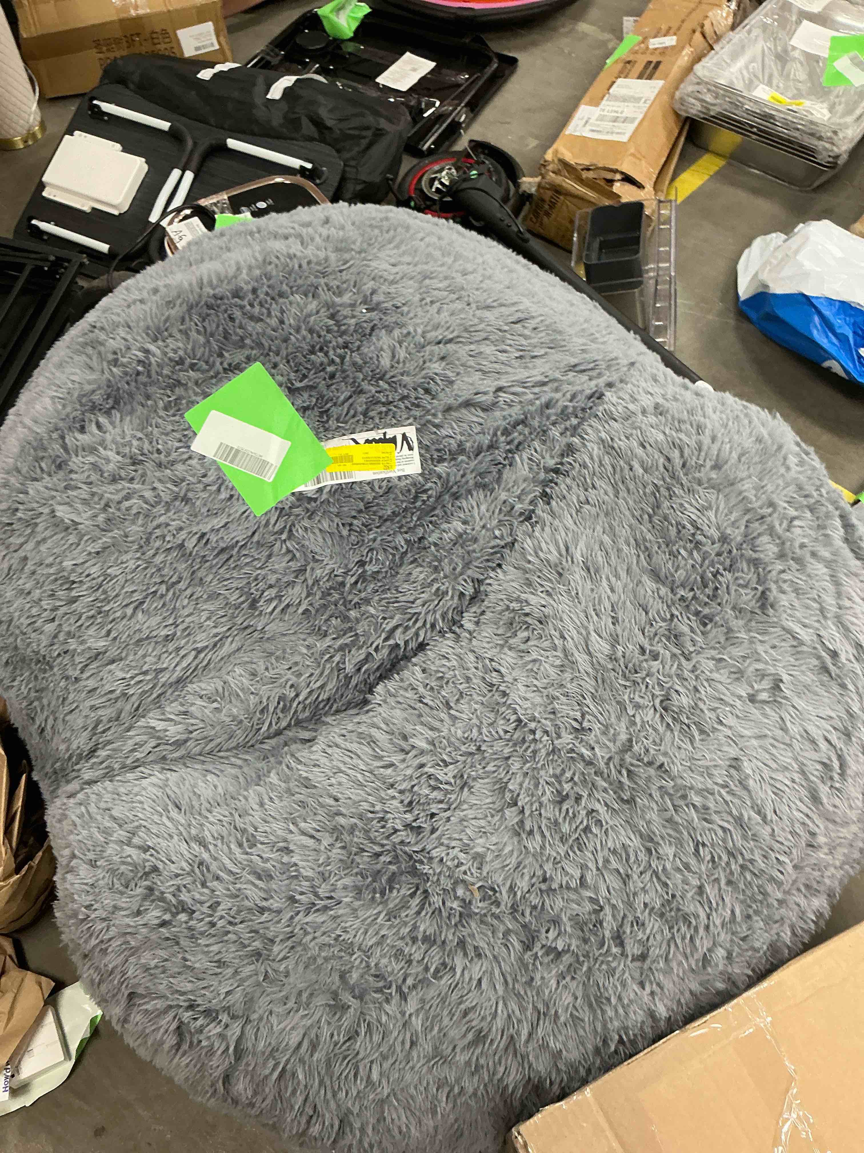Condition photo showing Good Condition for Hobestluk Bean Bag Chair Big Bean Bag Chairs for Adults Giant Adult Bean Bag Chair with Foam Filler Large Beanbags with Stuffed Back Lazy Sofa, Grey -Standard