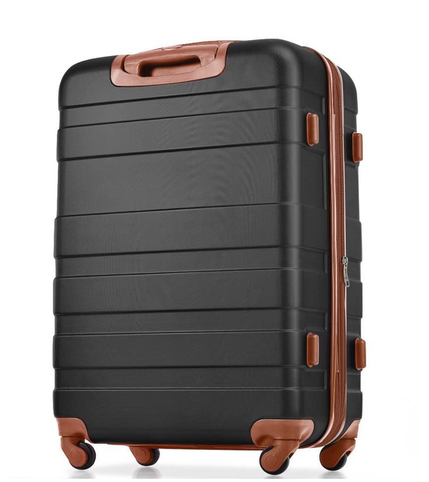 Condition photo showing Good Condition for 3 Piece Travel Luggage Sets,20/28 inch Lightweight Hardshell Carry-on and Checked Suitcase with Expandable Duffle Bags,black and brown 