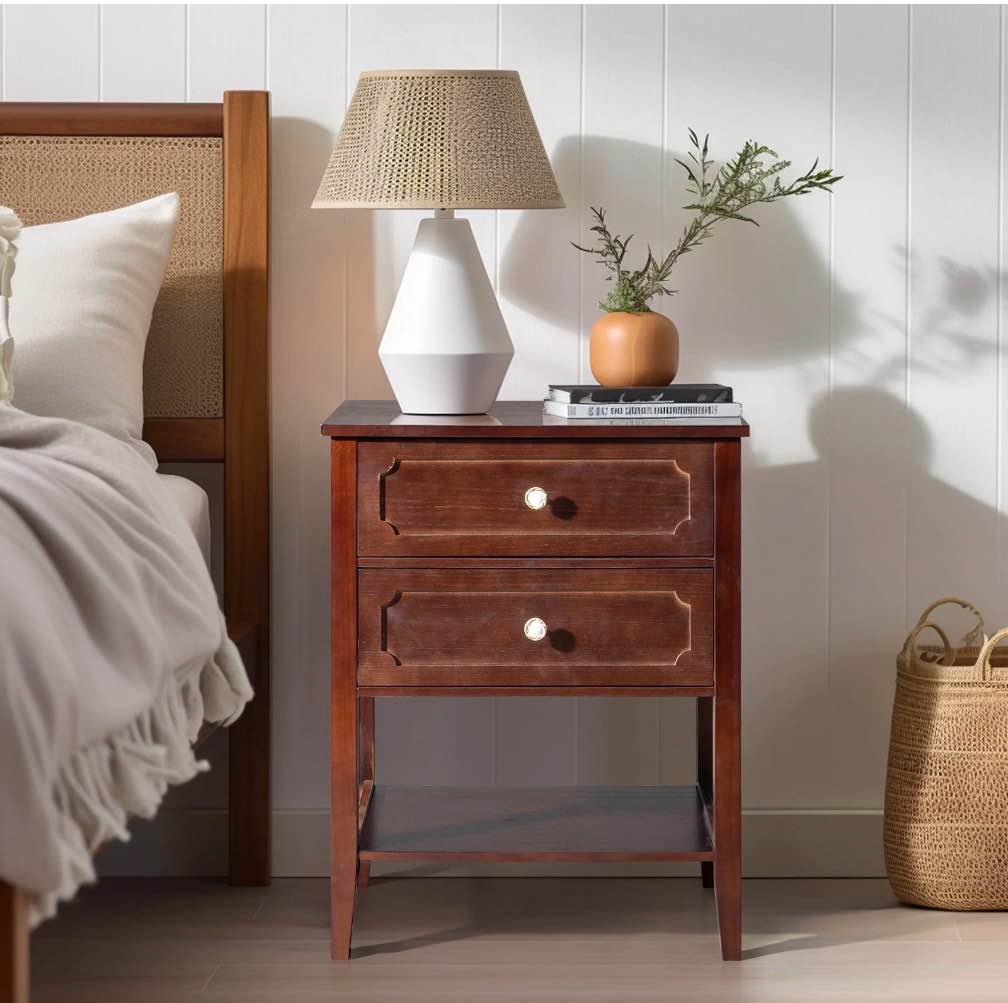 Condition photo showing Good Condition for Ktaxon Solid Wood Nightstand, Side Table Night Table,Brown