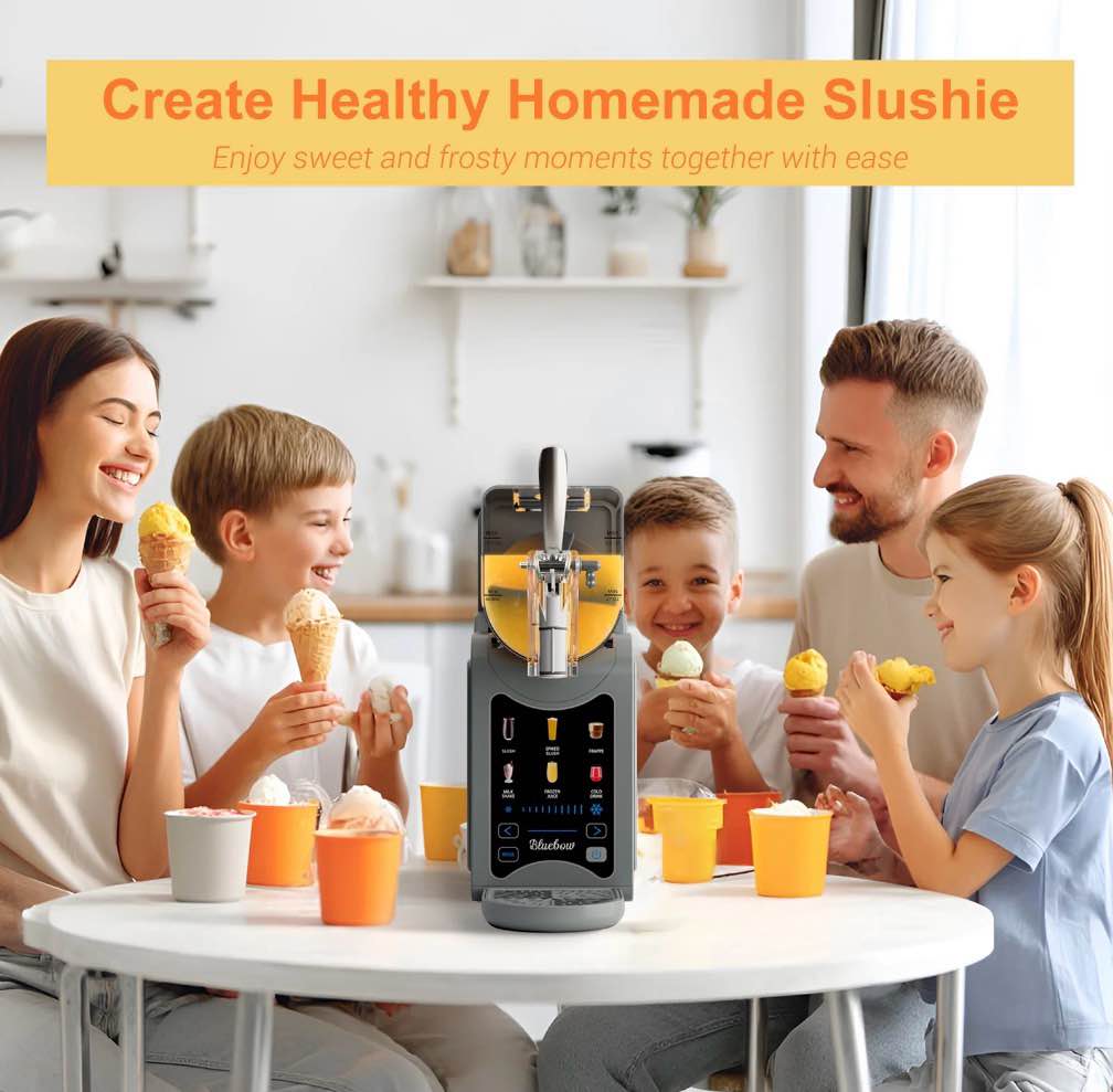 Condition photo showing New/Like New for Bluebow Slushie Machine for Home, 88oz Vessel Slush Maker with 6 Presets, No Ice Needed, Frozen Drink Maker for Smoothie, Frappe, Milkshakes and More