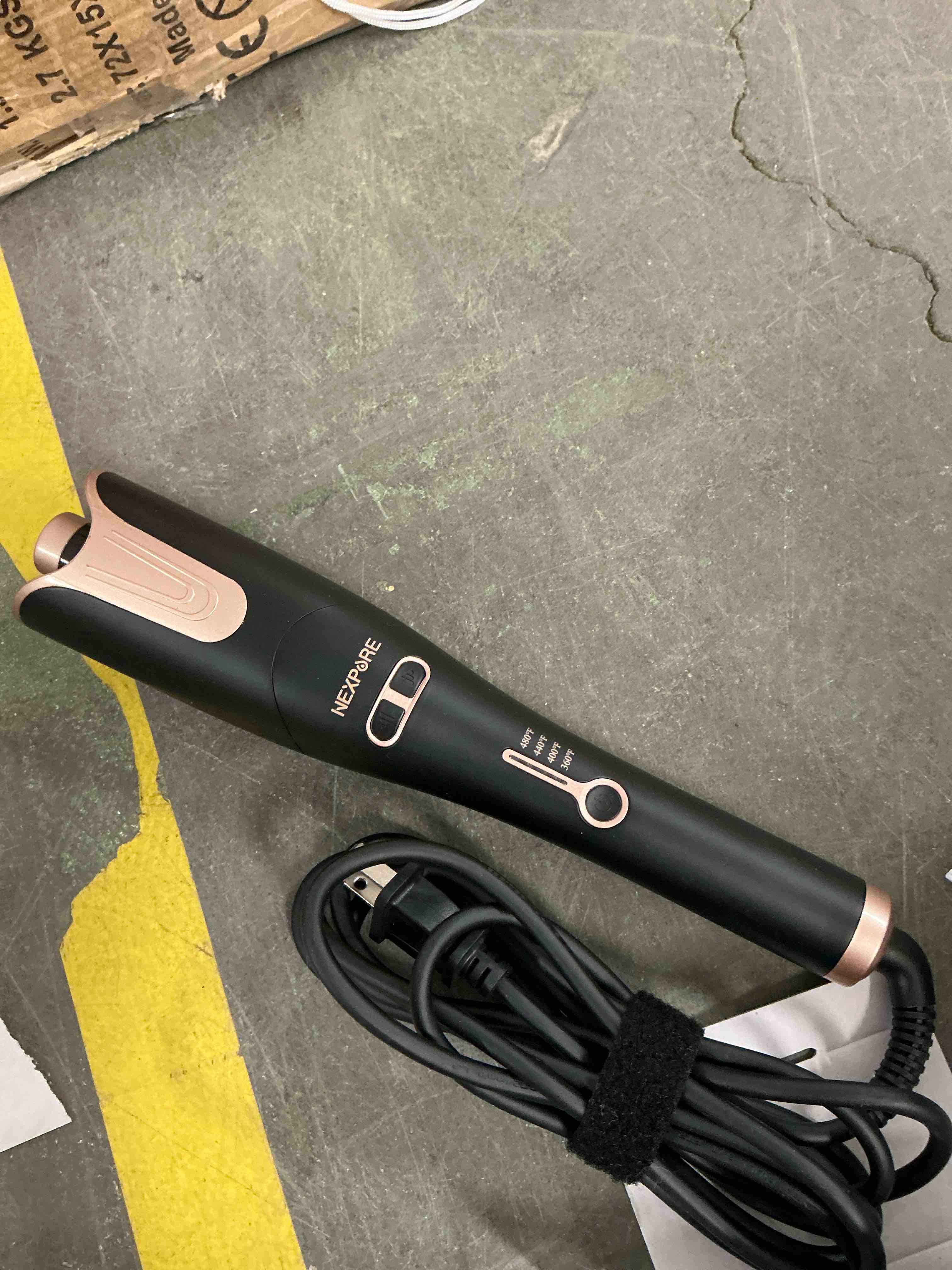 Condition photo showing Good Condition for NEXPURE Curling Iron Professional Automatic Hair Curler with 1 Large Rotating Barrel Gold