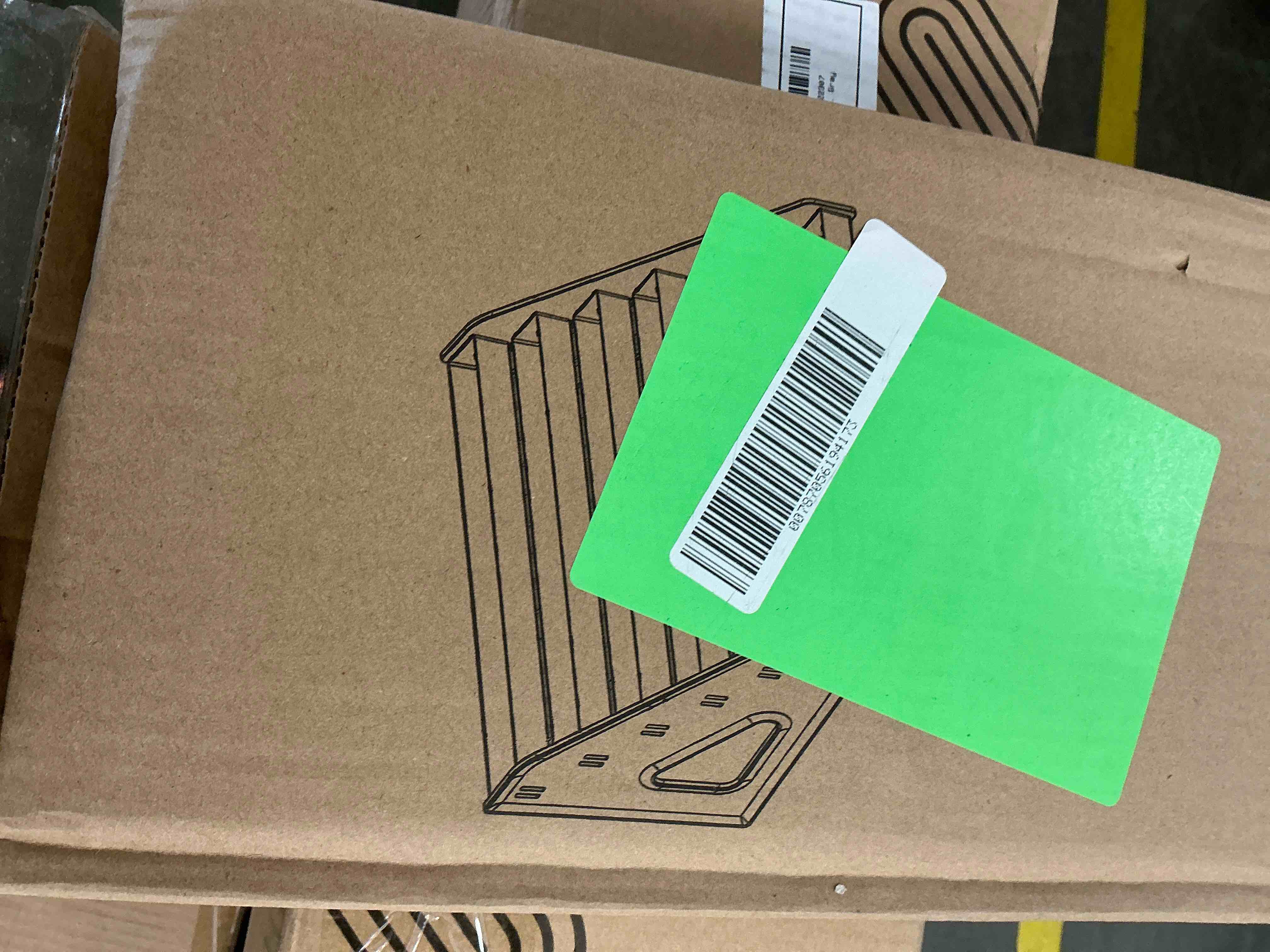 Condition photo showing New/Like New for 7 Tier 12" Acrylic Card Display Stand, Easy Clip-On Design, Versatile Display for Trading Cards, Greeting Card, Graded Cards, Baseball Cards, Sports Cards, Business Cards and Stickers