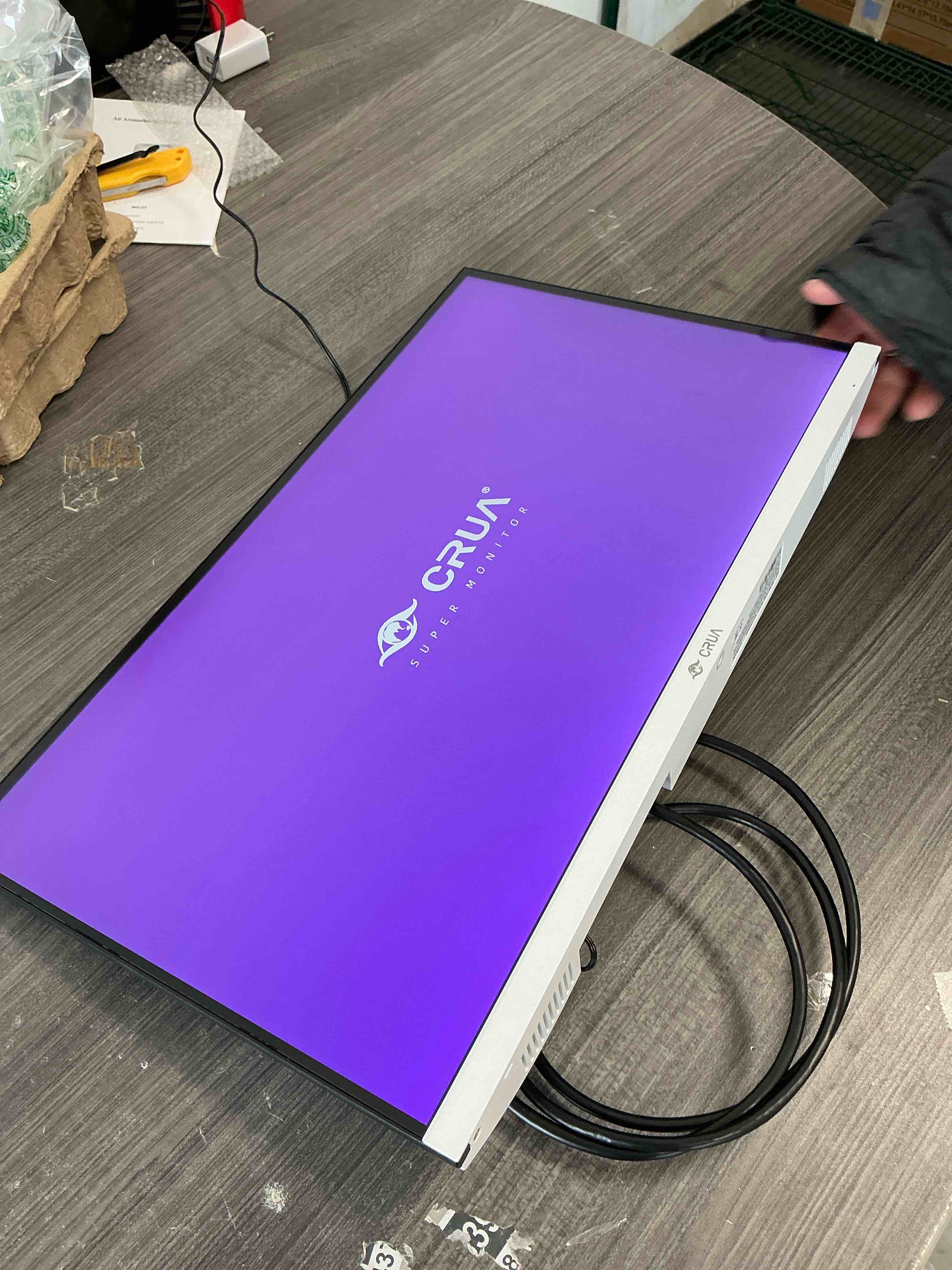 Condition photo showing Good Condition for CRUA 22 Inch Computer Monitor,FHD 1080P/100Hz,120 sRGB,Low Blue Light,Wall Mountable,VGA & HDMI-White