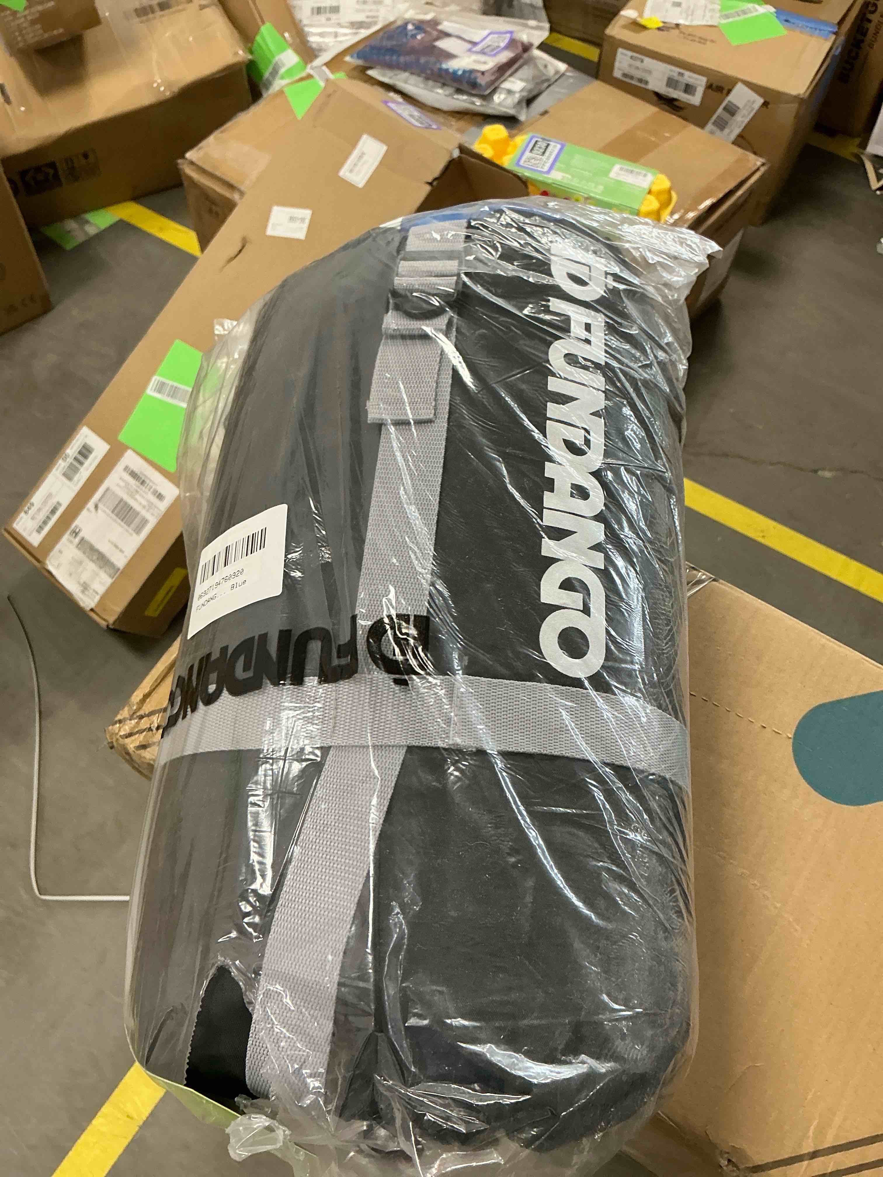 Condition photo showing New/Like New for FUNDANGO One Person Black Camping Sleeping Bags for Adults Teens 87"*30" Compact Black Sleeping Bags for Backpacking, Hiking & Camping with Compression Sack, 39.2°F-62.6°F, 2.5lbs, Black