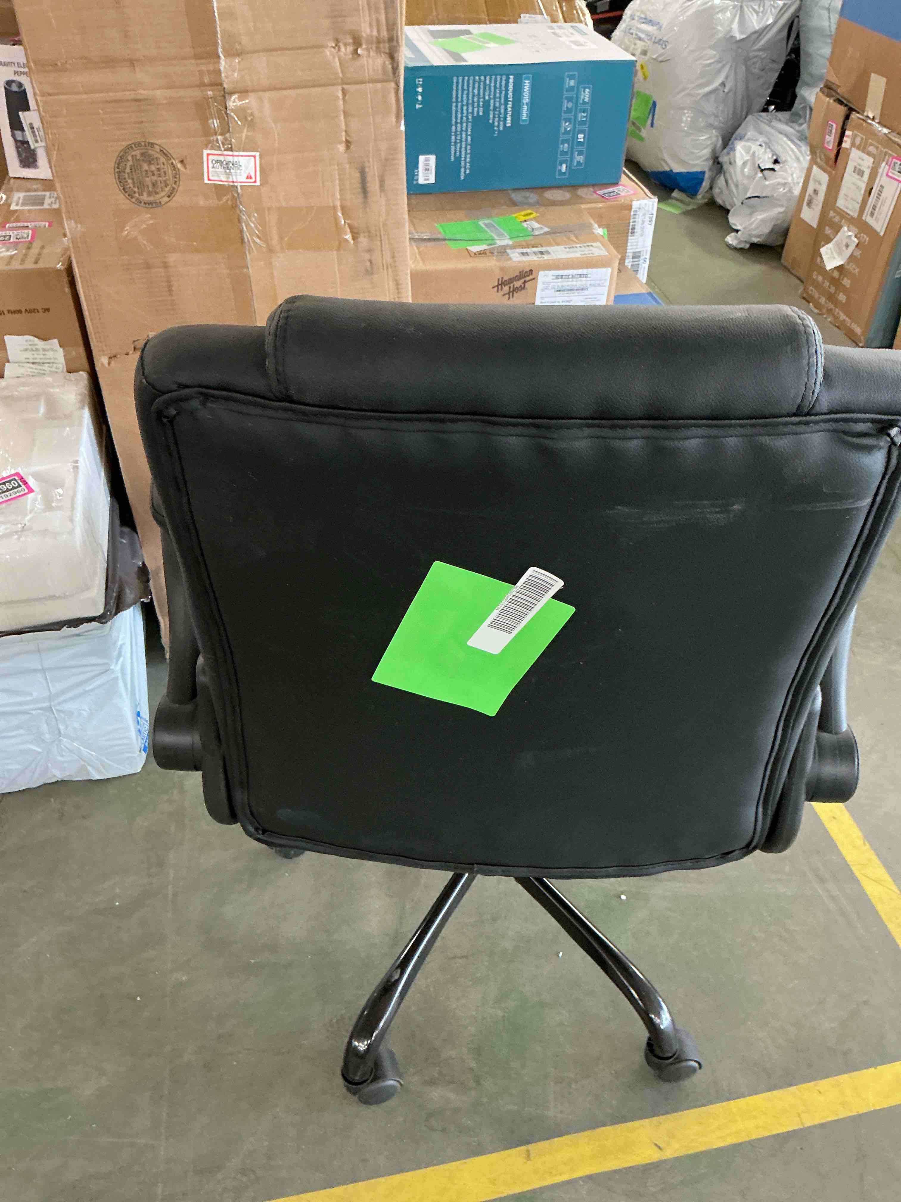 Condition photo showing Good Condition for COOLHUT Leather Office Chair, Big and Tall Office Chair 400LBS Wide Seat Ergonomic Computer Desk Chair High Back Executive Leather Chair Adjustable Task Chair Lumbar Back with 8-Year Warranty, Black