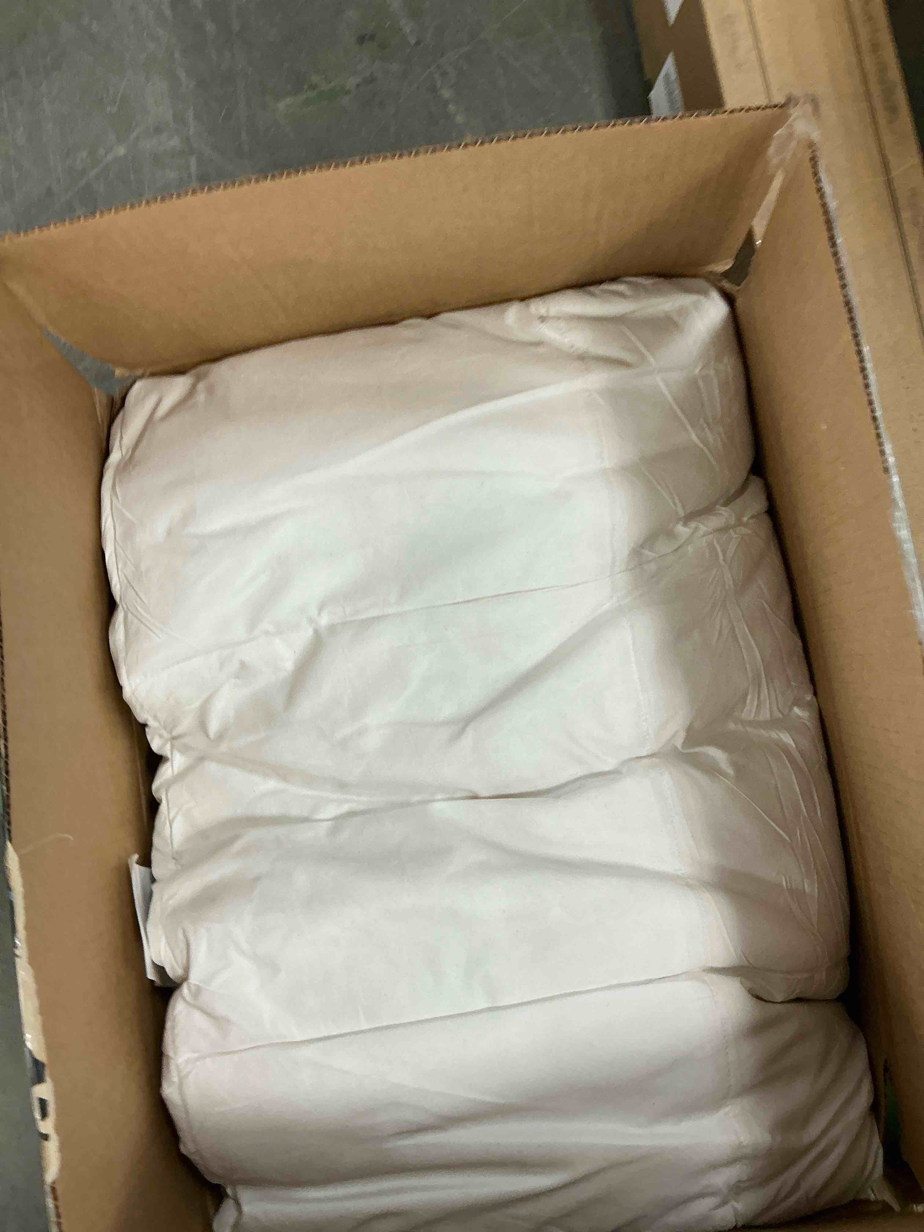 Condition photo showing Good Condition for Teler Goose Down Comforter King Size, Extra Fluffy White Duvet Insert, Ultra-Soft, Breathable , All Season Hotel Luxury Bedding Comforters,  , White