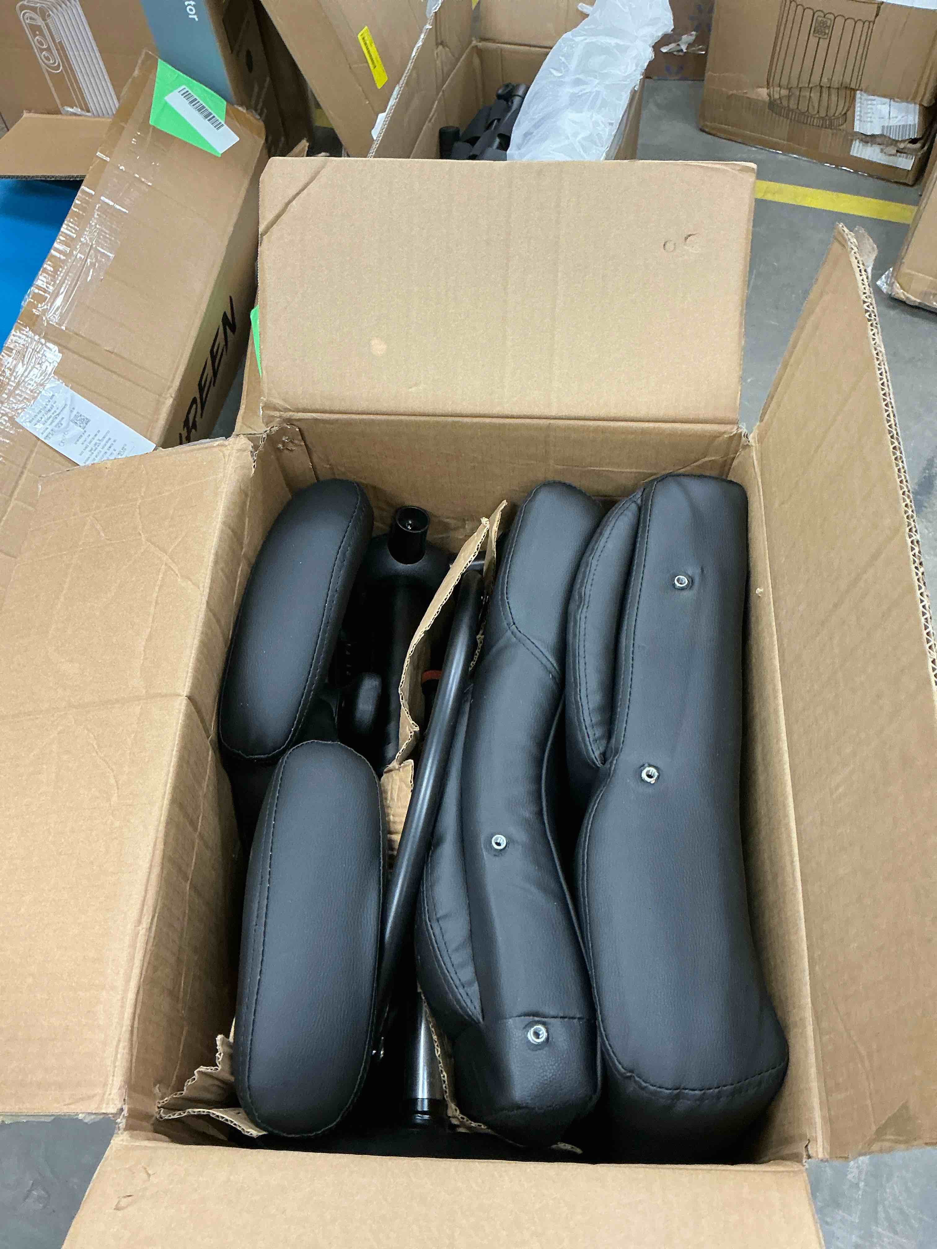 Condition photo showing Good Condition for JONPONY 500 lbs Tall Office Chair with Flip-up Armrests for Standing Desk Executive Ergonomic Computer Leather Desk Chair with Lumbar Support, Adjustable Foot Ring for Home,Black