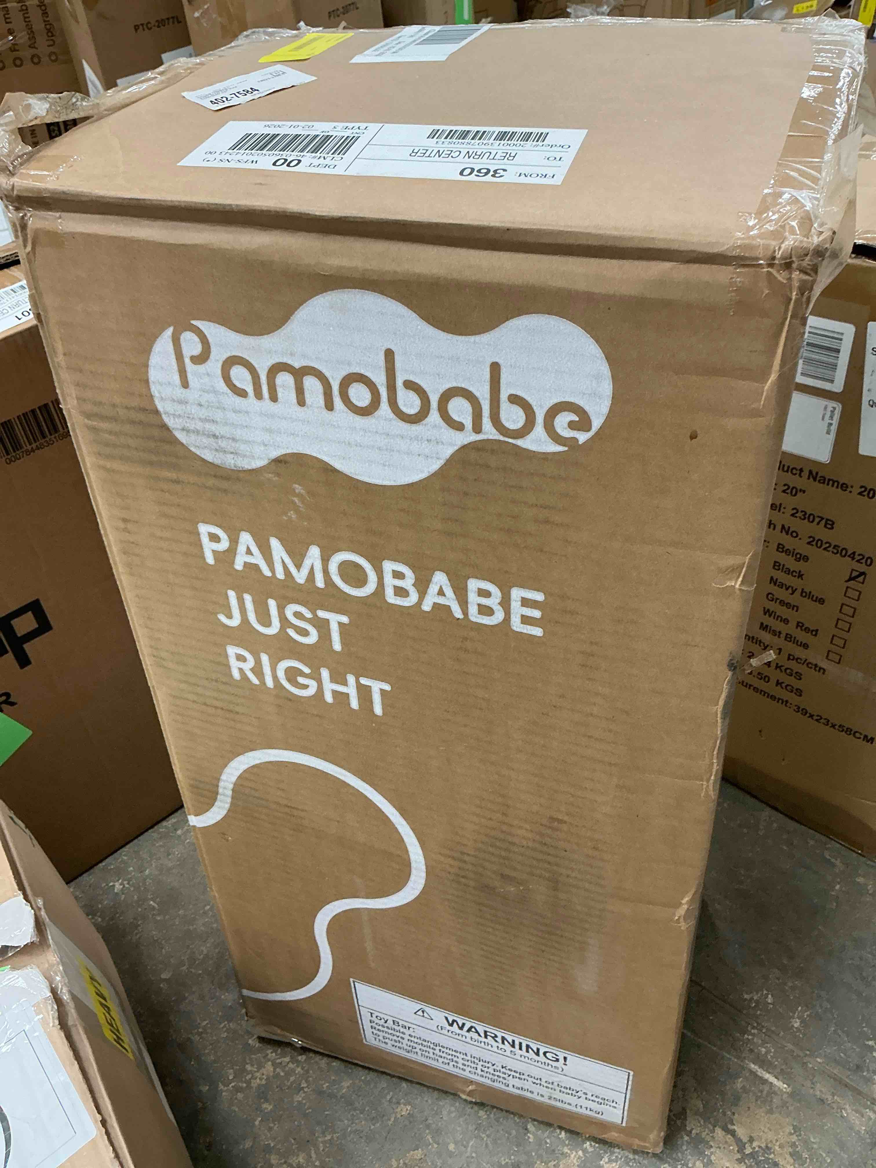 Condition photo showing New/Like New for Pamo Babe 4-in-1 Baby Playard with Bassinet & Changing Table for Newborn,4-Panels Playpen