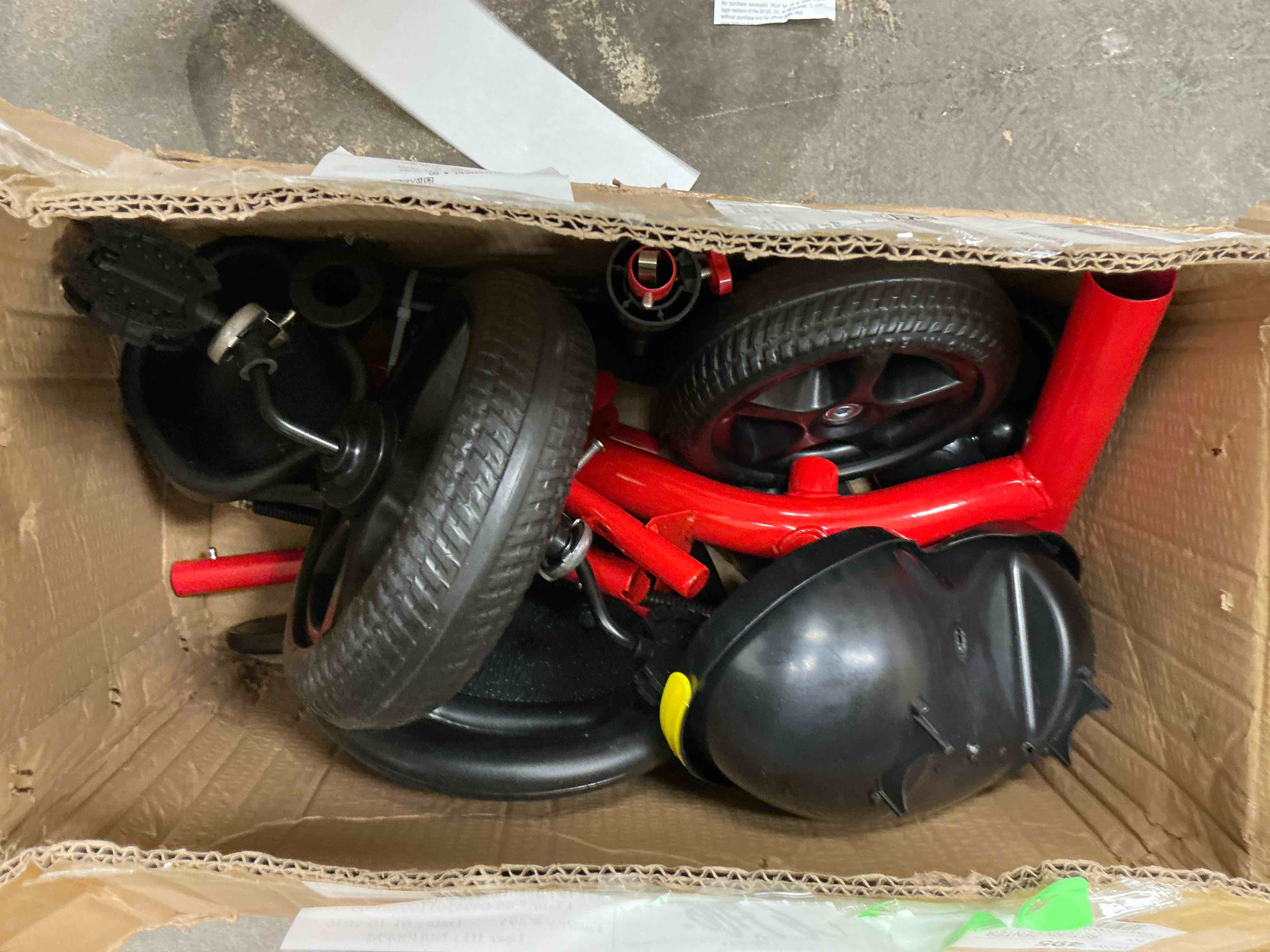 Condition photo showing Good Condition for EOTVIA Tricycle for Kids Toddler Tricycle with Push Handle Toddler Bike for 1-4 Years Old Girls Boys Kids Trike Beginner Tricycle with Adjustable P