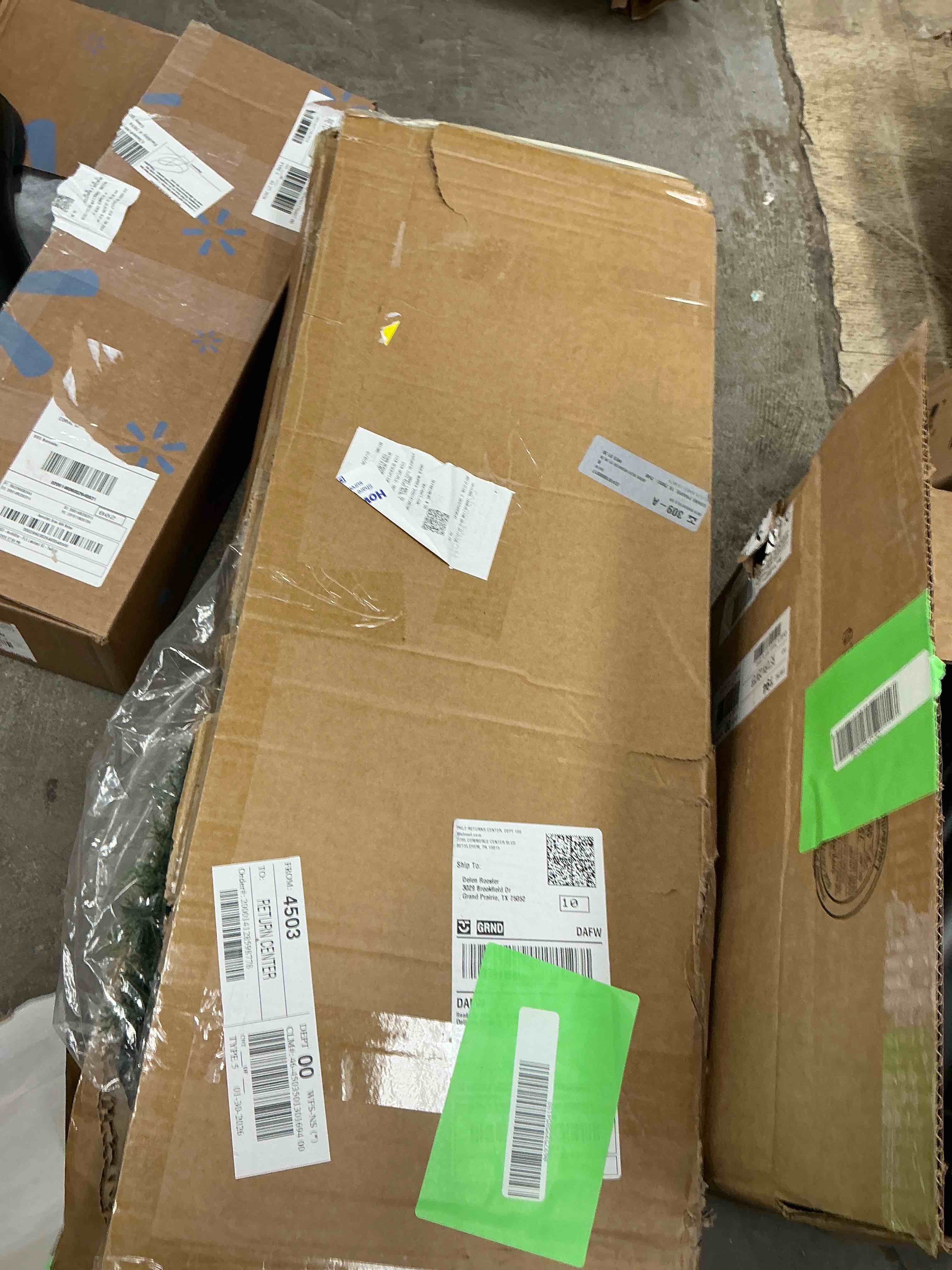 Condition photo showing New/Like New for Artificial Cedar Tree 5 FT Artificial Cedar Topiary Trees for Outdoors Potted Fake Cypress Trees Faux Evergreen Plants for Home Porch Decor Set of 2