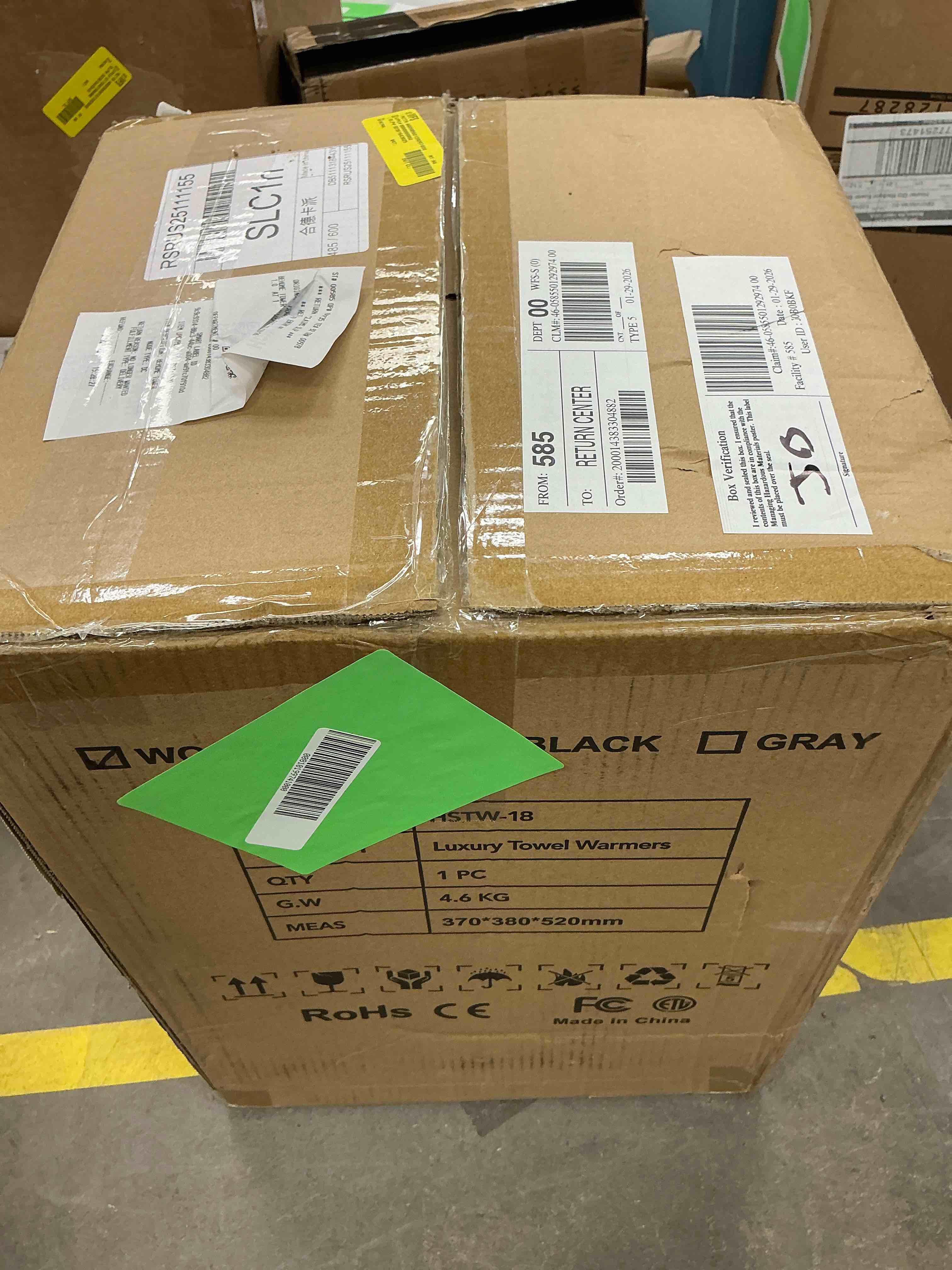 Condition photo showing New/Like New for Behome Tower Warmer, 20L Large Hot Towel Warmers Bucket with LED Display, Auto Shut Off, Child Lock, Heat Timer 15/30/45/60 Min Adjustable, for Hot Tub, Bathroom, Spa, White