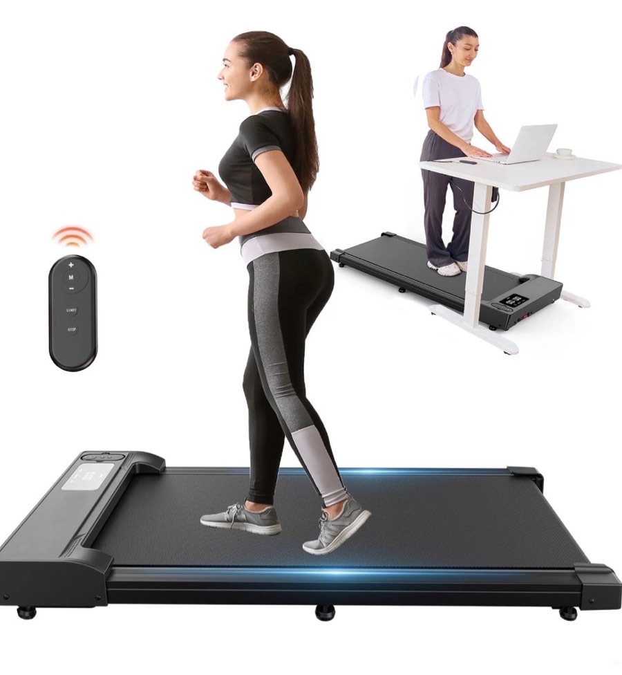 FORMILL Walking Pad-Under Desk Treadmill for Home&Office Portable Walking Treadmill 2.5HP 2 in 1 Walking pad for Walking Jogging Machine with 265 lbs Weight Capacity Remote Control LED Display