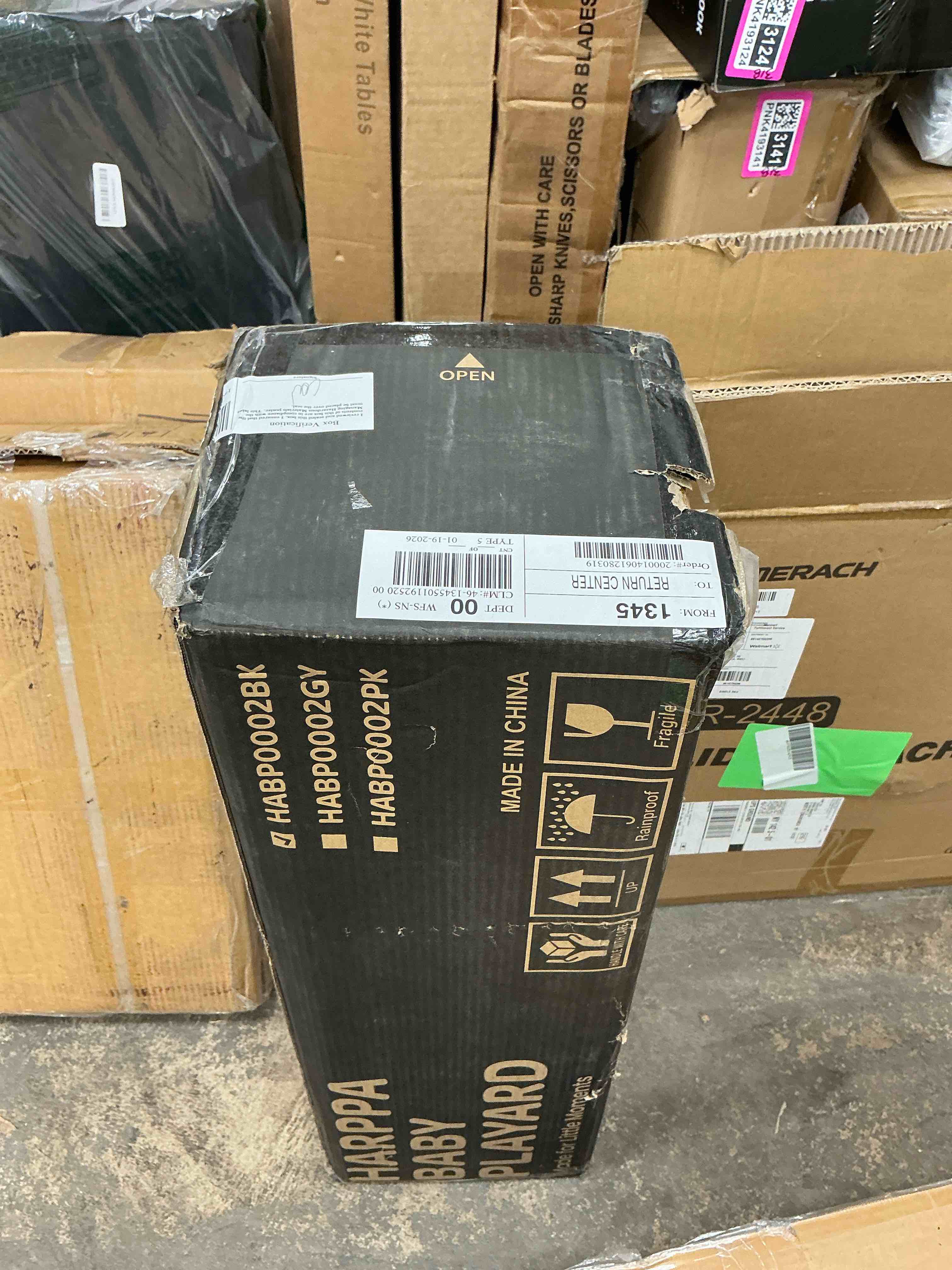 Condition photo showing New/Like New for HARPPA 5 in 1 Portable Playard and Bassinet Bedside Sleeper for Newborn to Toddler, Unisex, Black