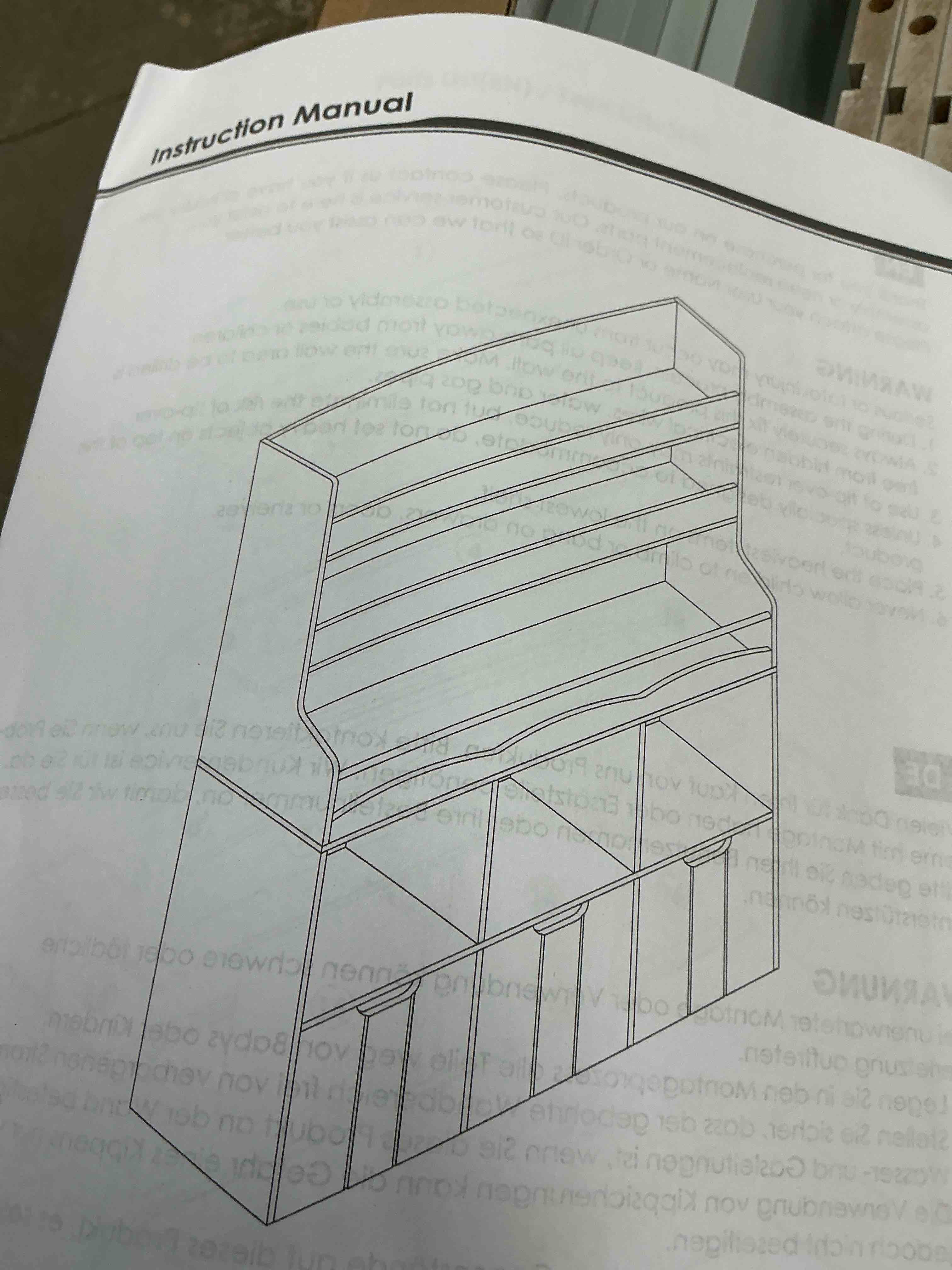 Condition photo showing Good Condition for Homfa 7 Cube Toy Storage Organizer, Kids Geometric Bookcase and Bookshelf with 4 Drawers, Gray 