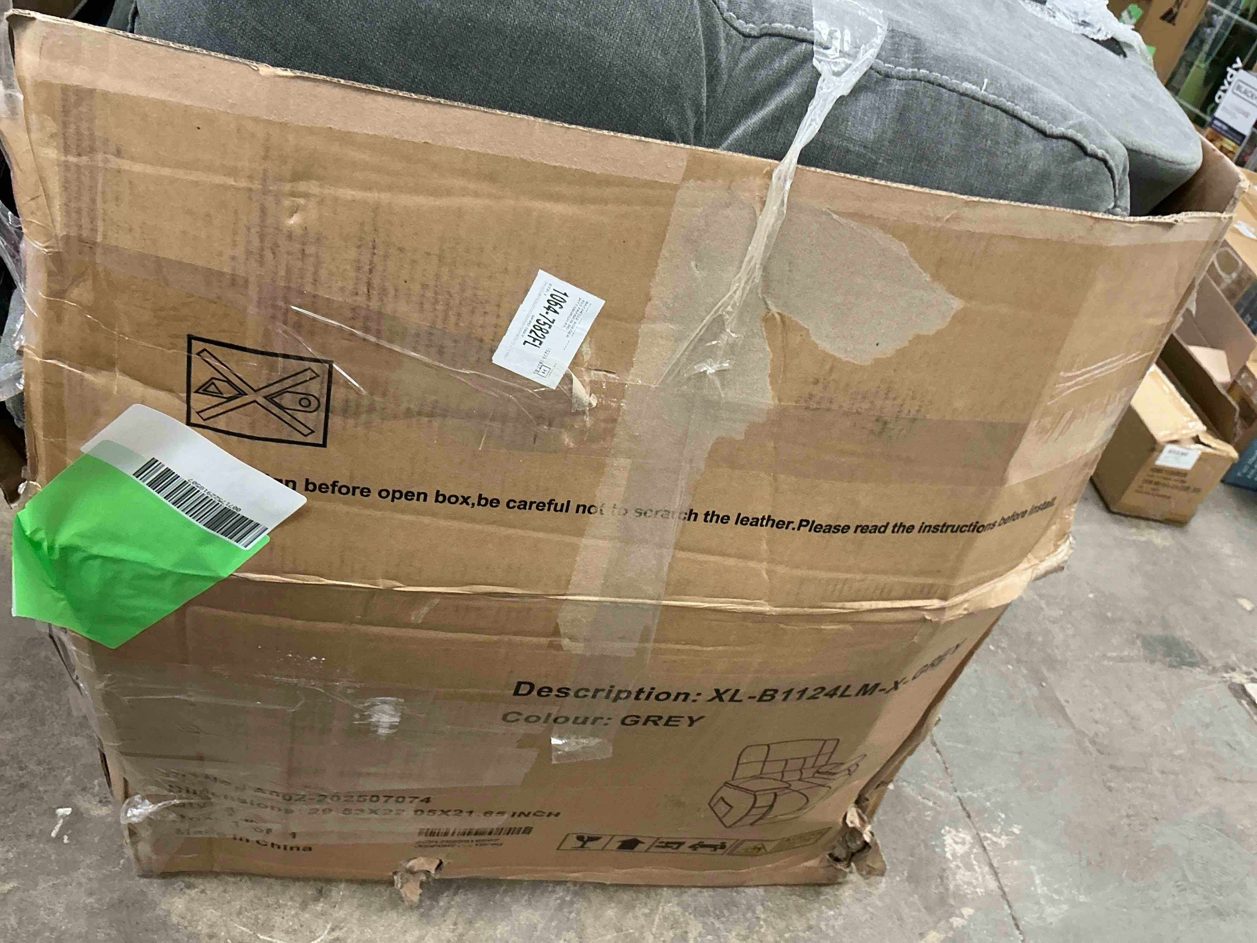 Condition photo showing As Is for JONPONY Power Lift Recliner Chair Recliners for Elderly with Heat and Massage Recliner Chair for Living Room with Infinite Position and Side Pocket,USB Charge Port,Grey