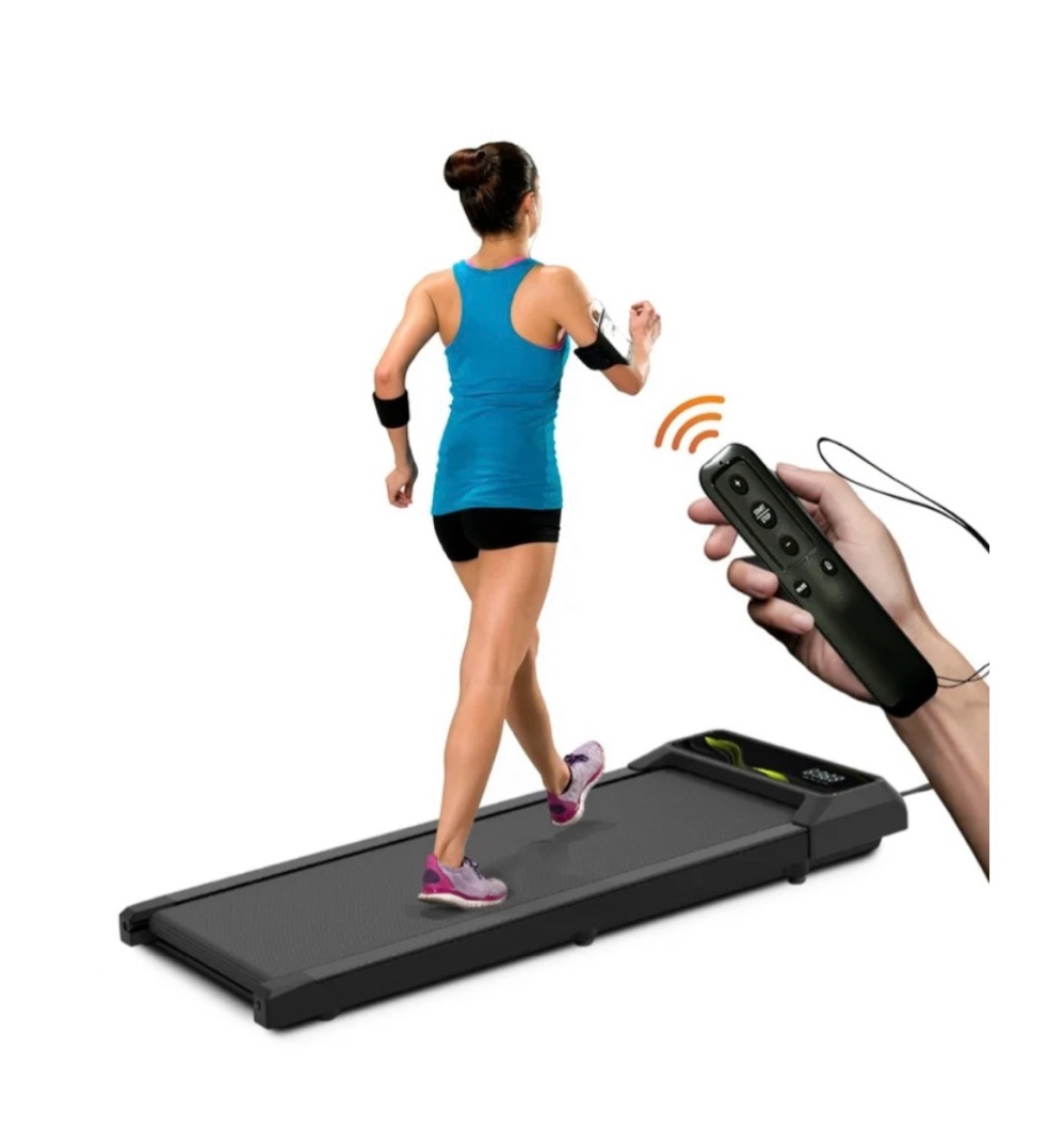 cardio flex 100kg capacity fixed incline walking pad remote control & led display for home workouts