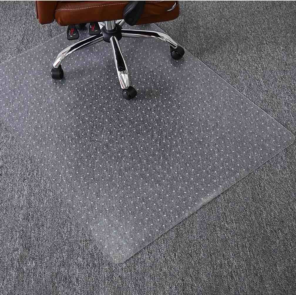 homieway office chair mat for carpet - computer desk chair mat for carpeted floors, easy glide rolling plastic floor mat for office chair on carpet for work, home, gaming,36"x48"