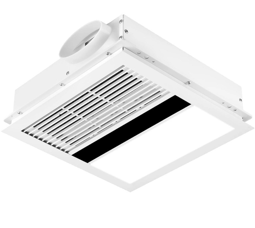 bathroom exhaust fan  heater  led light combo  bathroom fan 2300 watt heater 100cfm