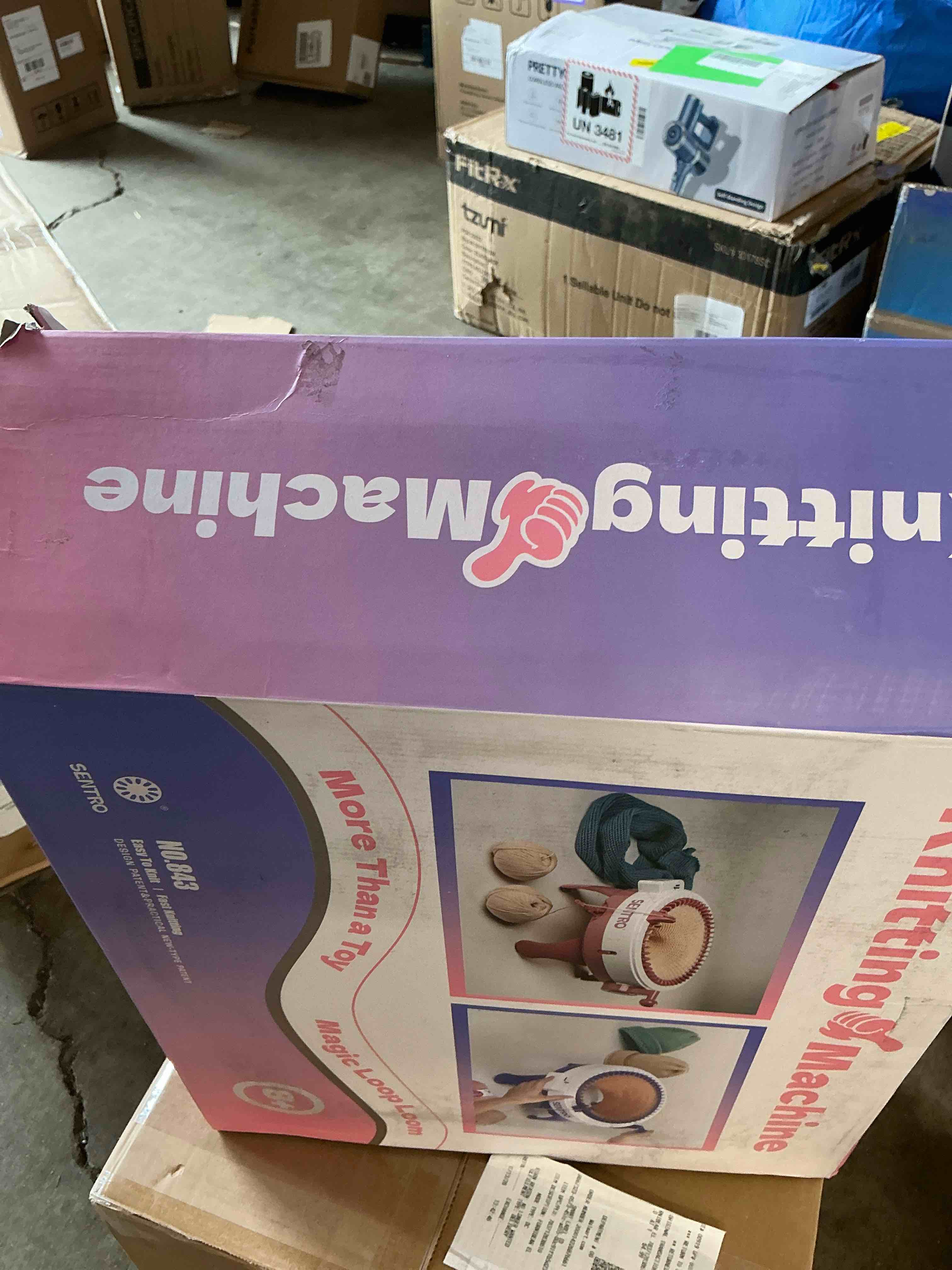 Condition photo showing New/Like New for 3.8 3.8 out of 5 stars (1,229) FYGAIN SENTRO Knitting Machine 40 Needles, Automatic Circular Knitting Crochet Machine for Kids/Adults