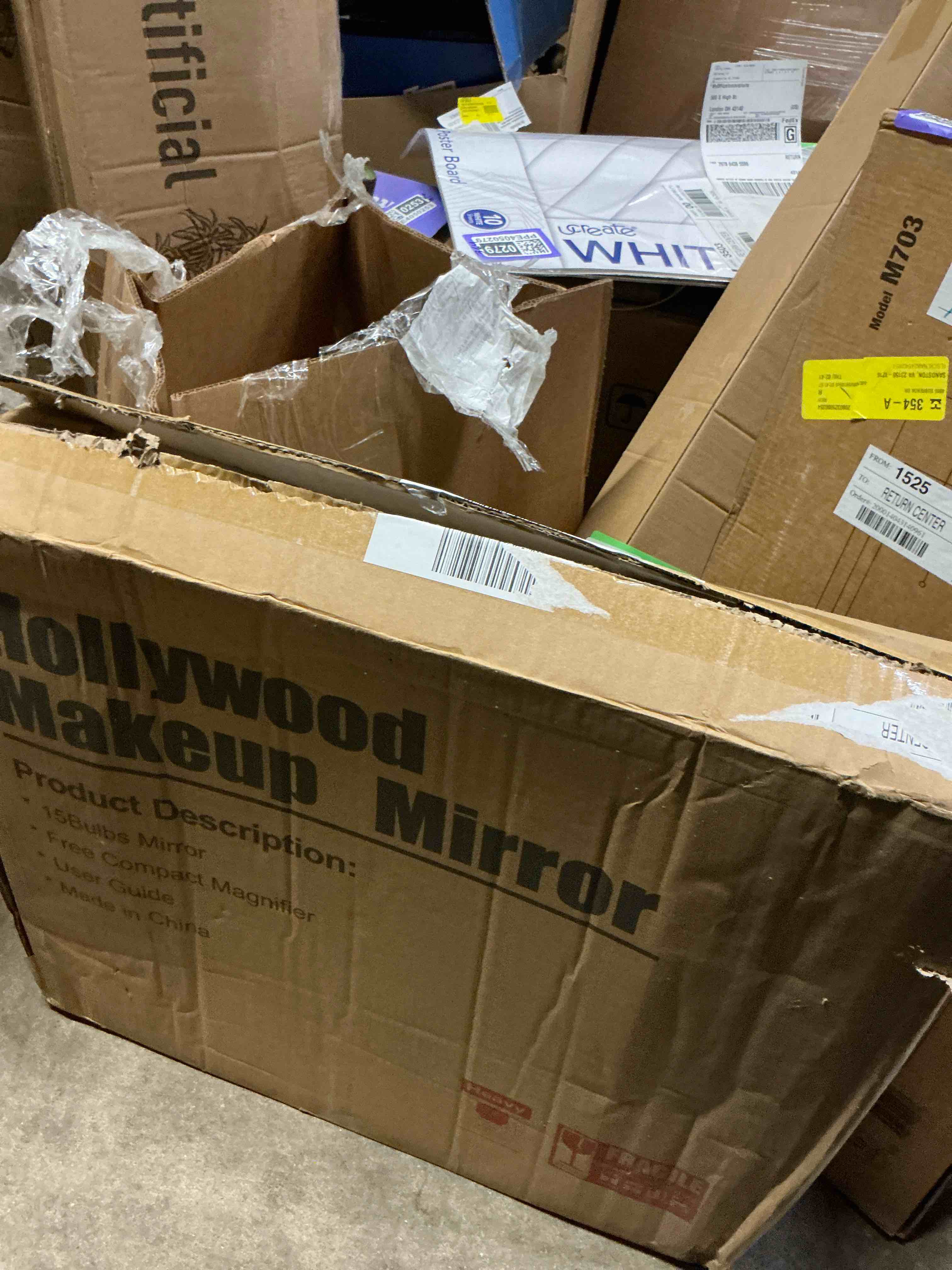 Condition photo showing Good Condition for Fenchilin 23  x18   Vanity Mirror with Lights Bluetooth Tabletop Wall Mount Metal White